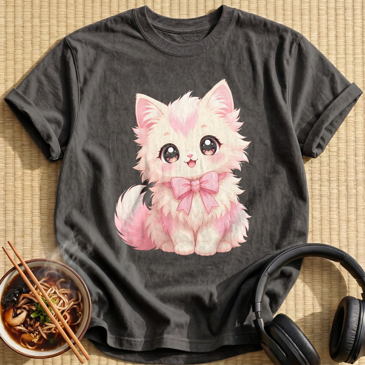 Kawaii Cat 41 - Charcoal