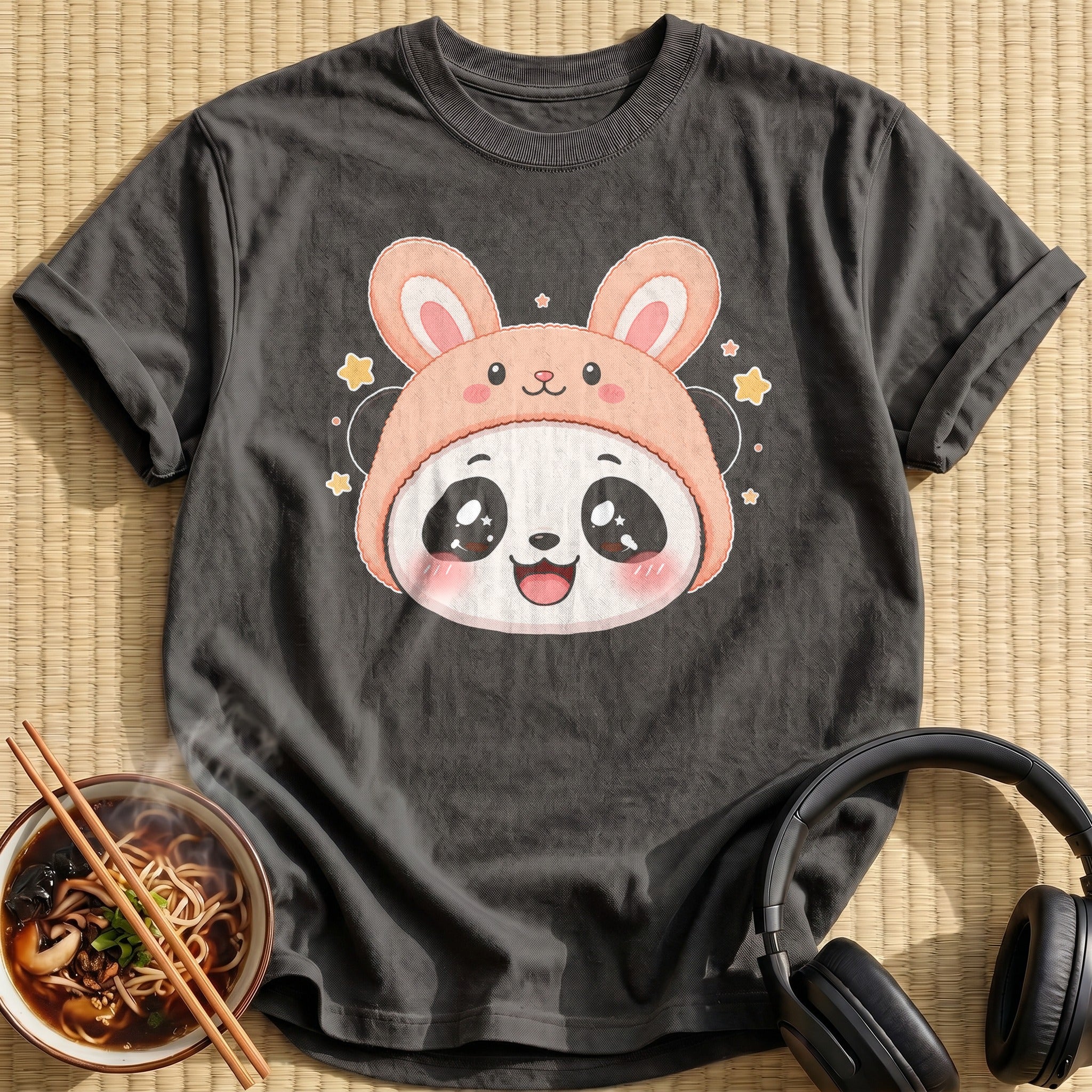Kawaii Panda (Peach Hat)