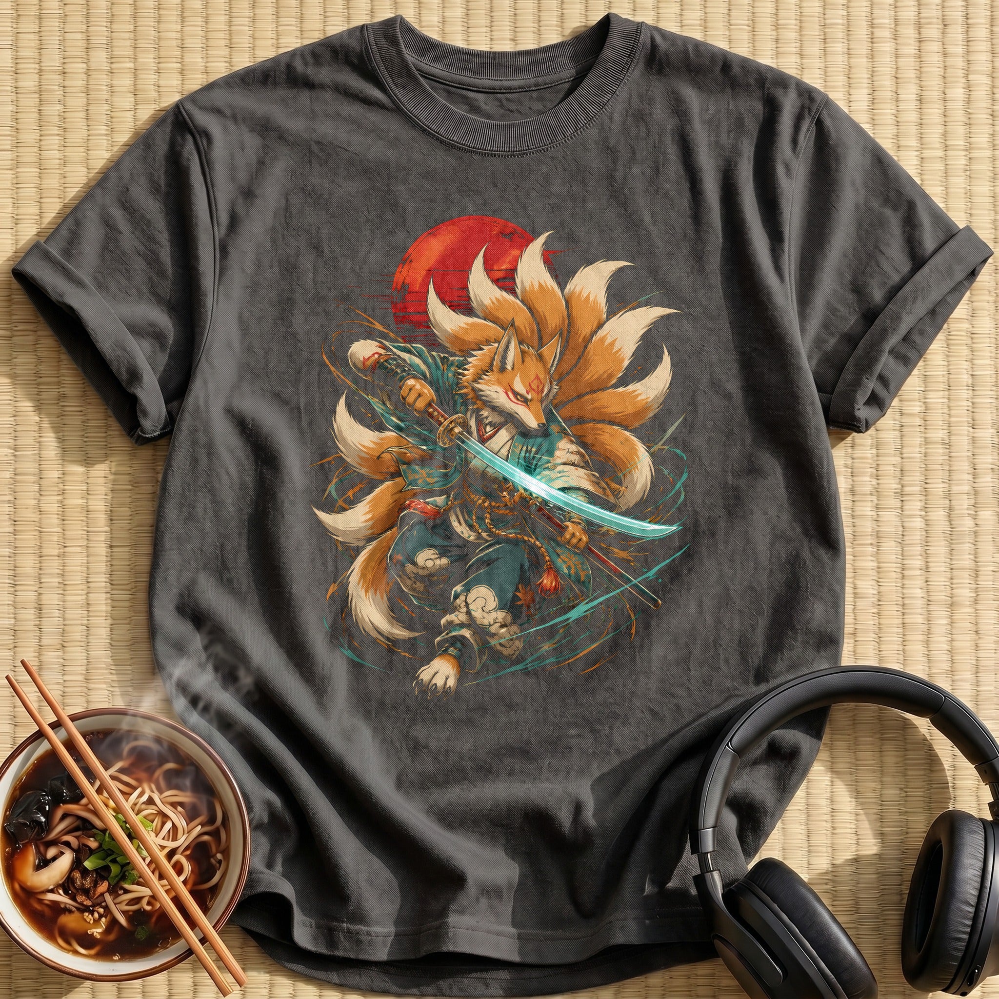 Kitsune Fox Samurai 70 - Charcoal