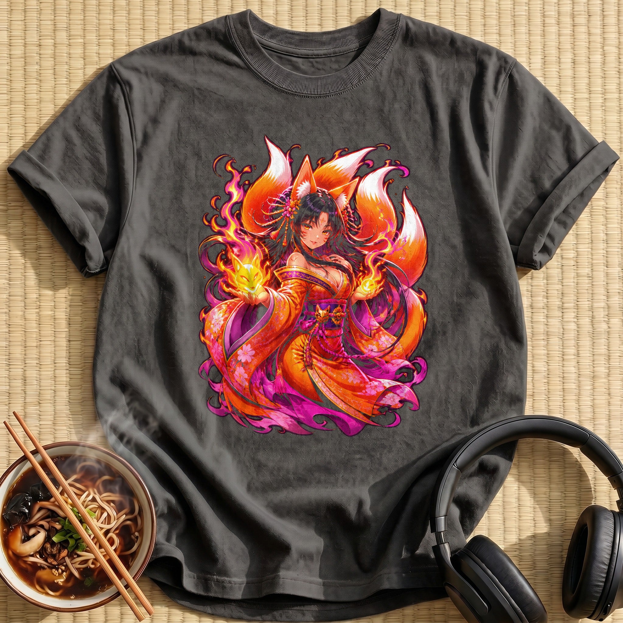 Kitsune Girl 56 - Charcoal