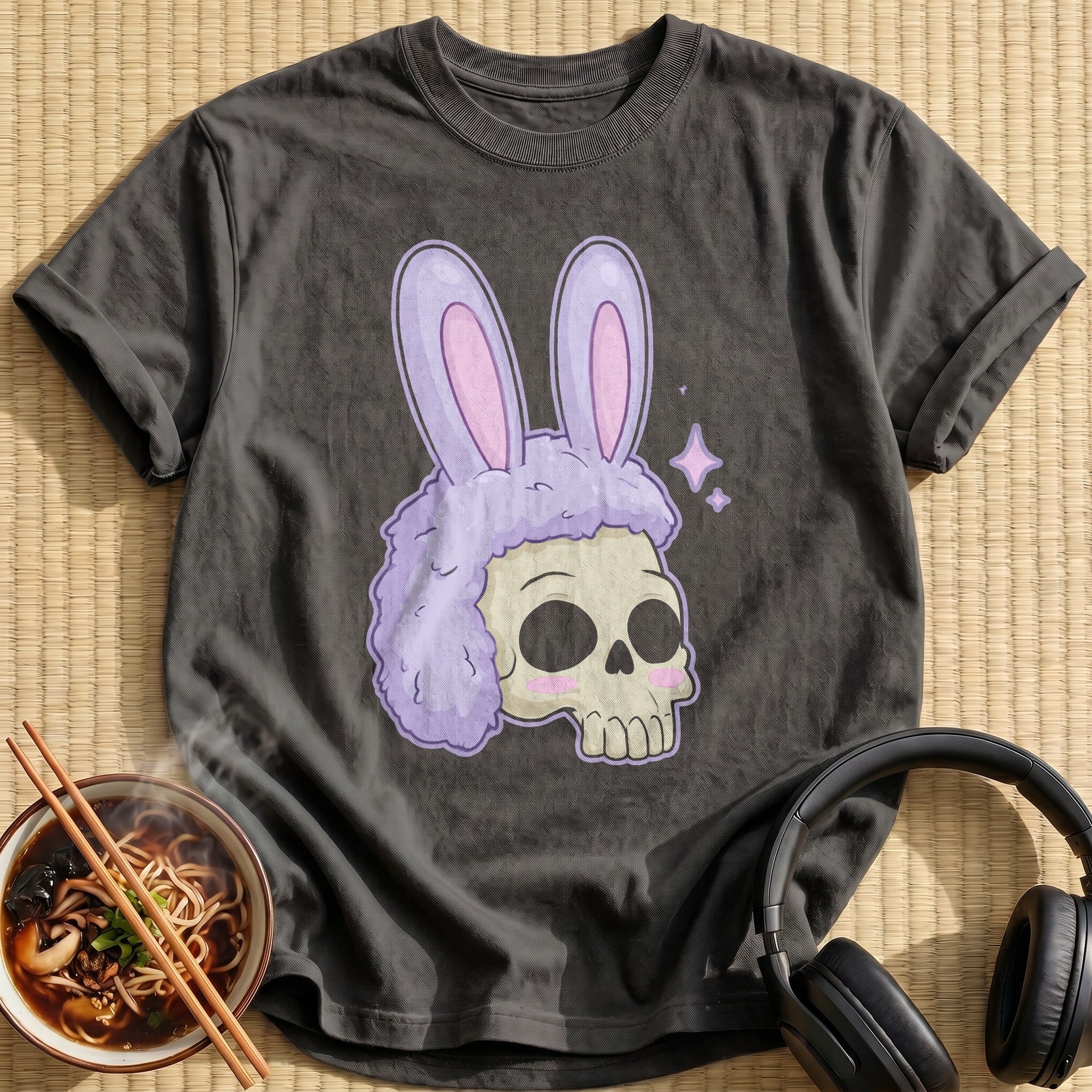 Lilac Bunny Ears Skull