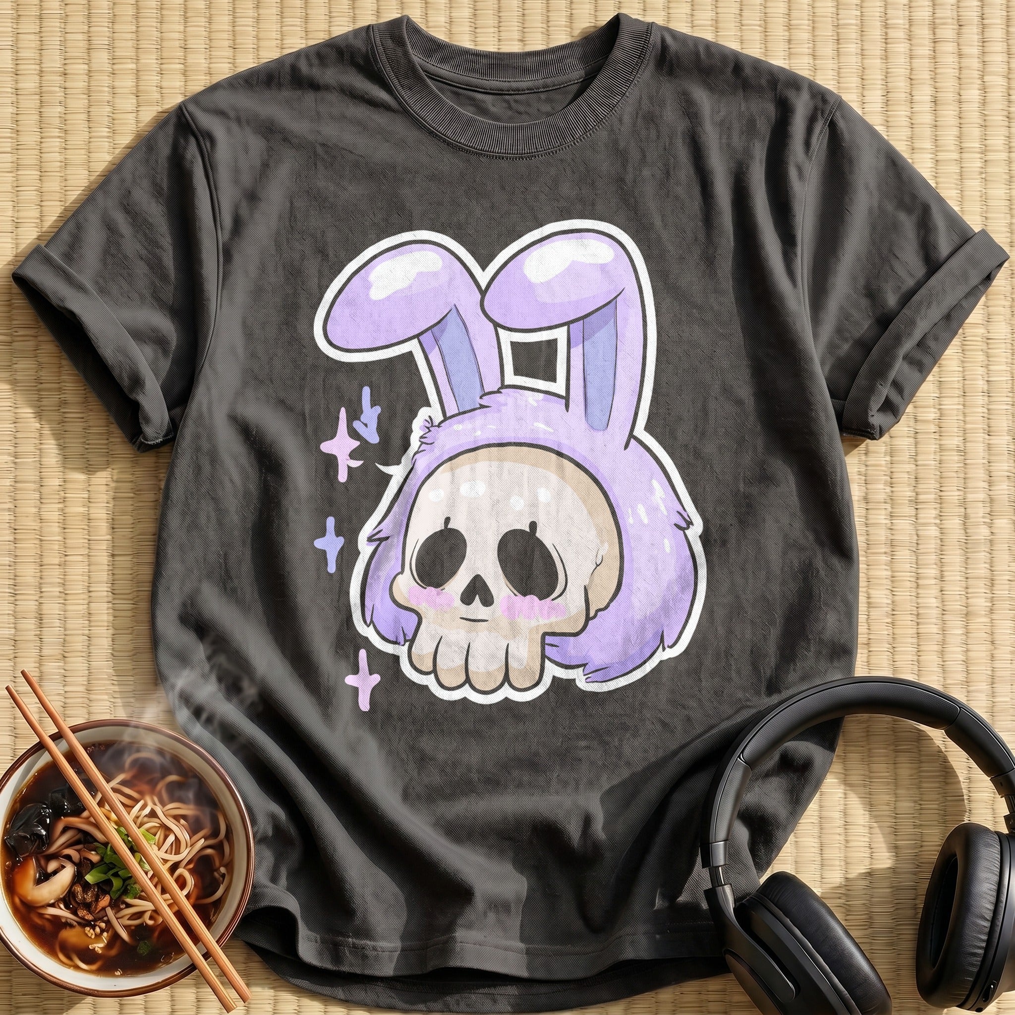 Lilac Bunny Ears Skull