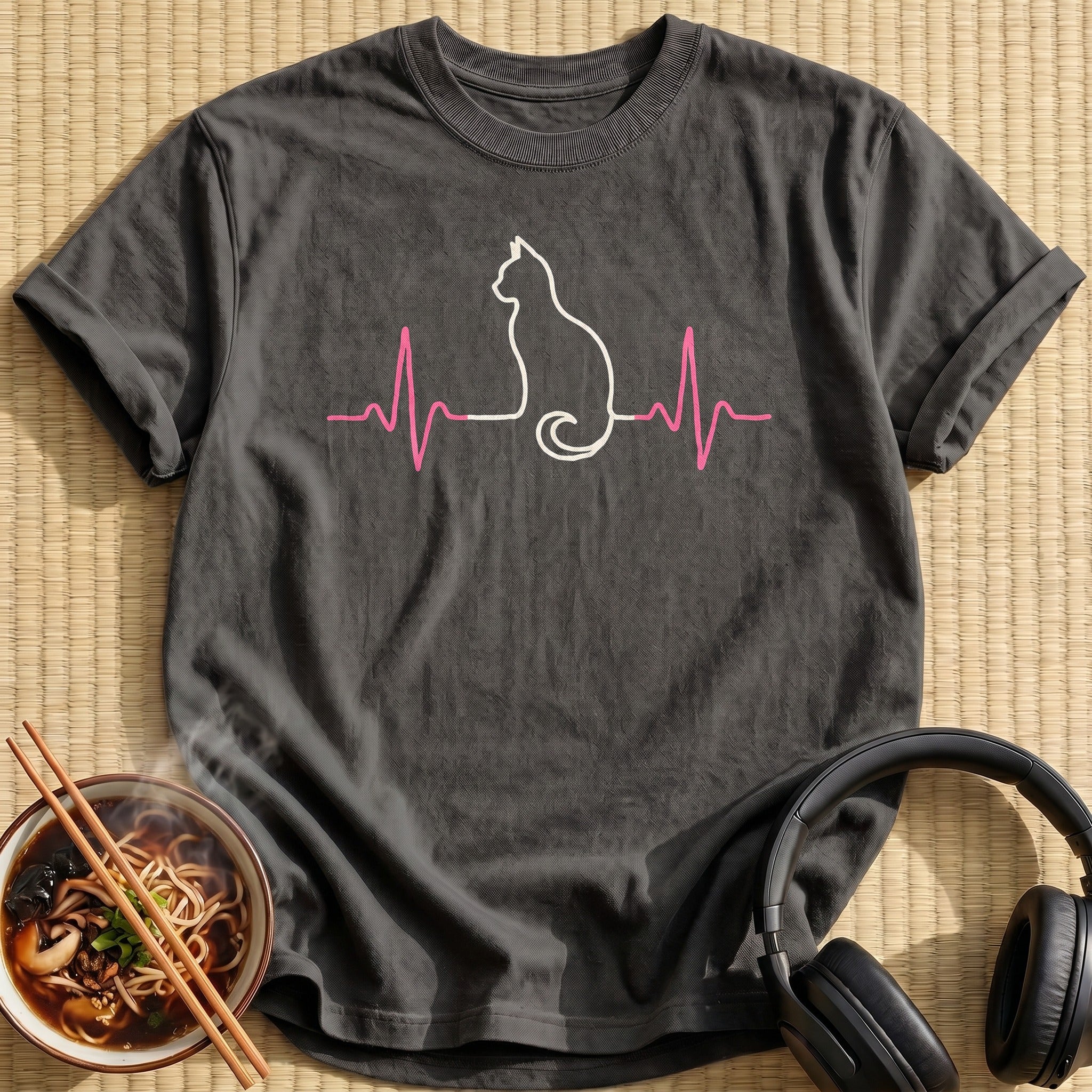 Md Heartbeat Cat 91 - Charcoal