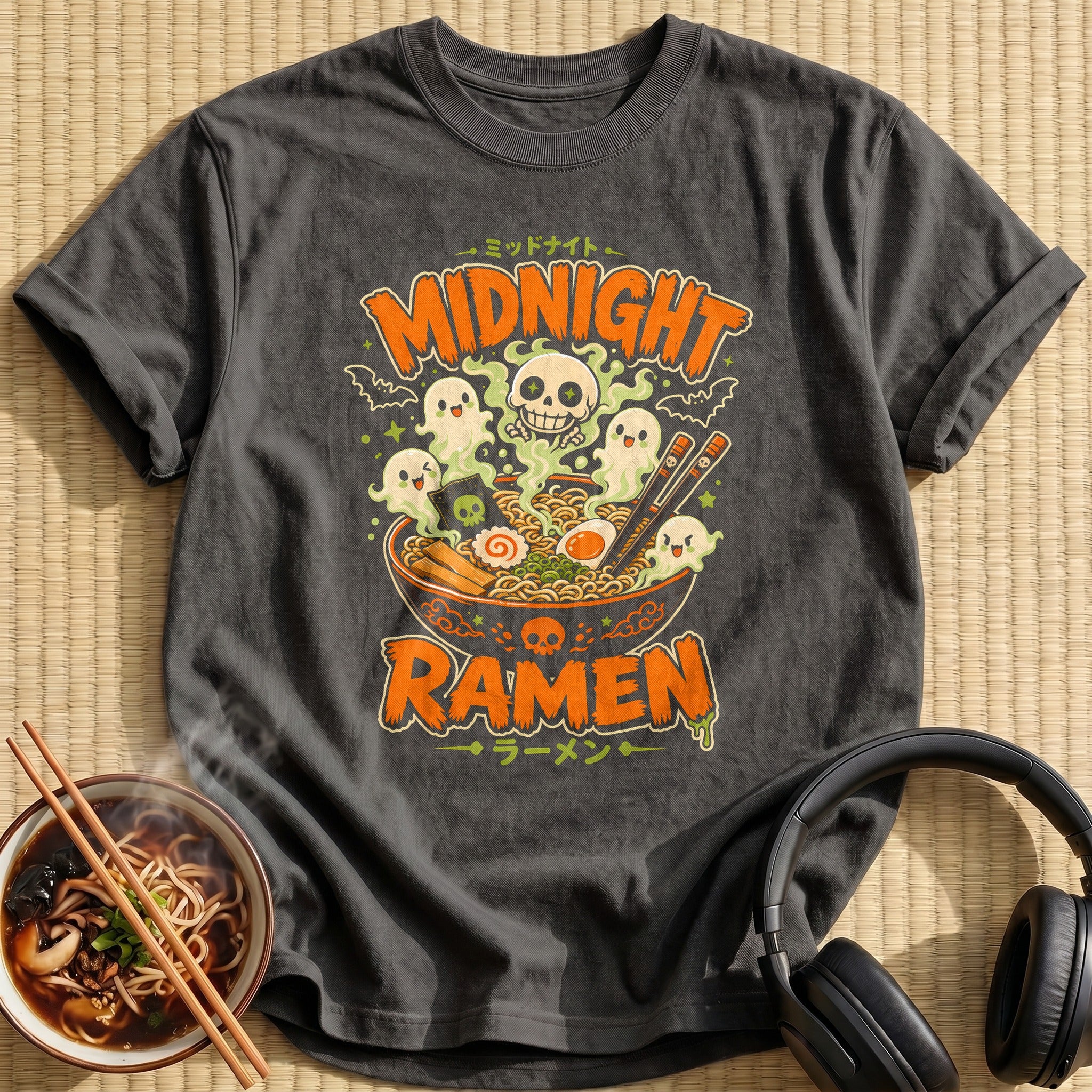 Midnight Ramen Anime - Charcoal