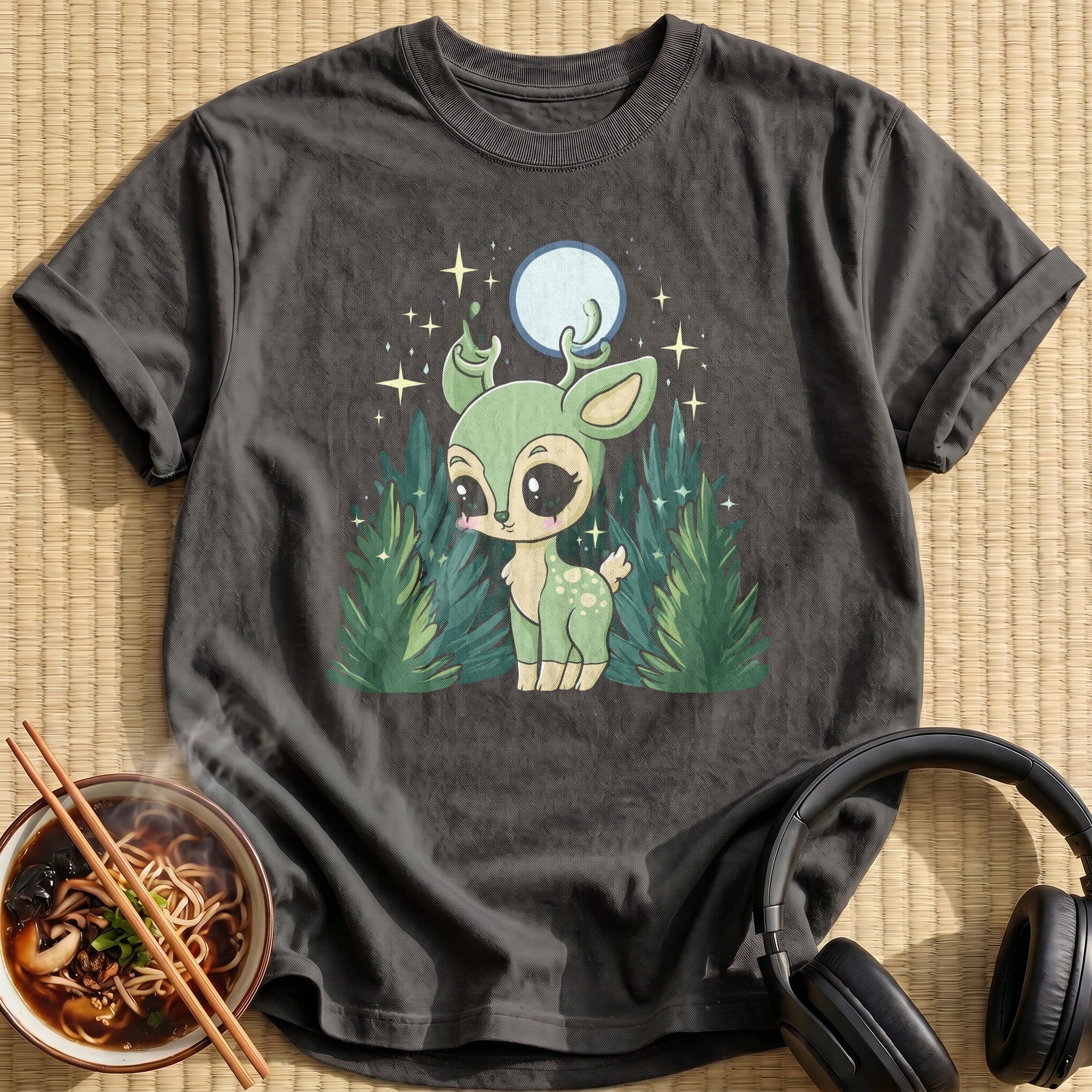 Moonlit Forest Deer