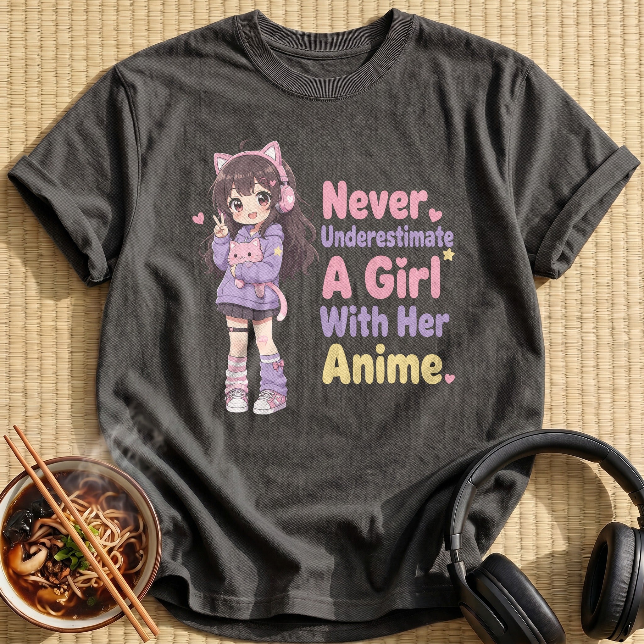 Never Underestimate A Girl With Her Anime (side-bar)