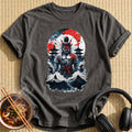 Oni Demon Samurai Red Moon - Charcoal