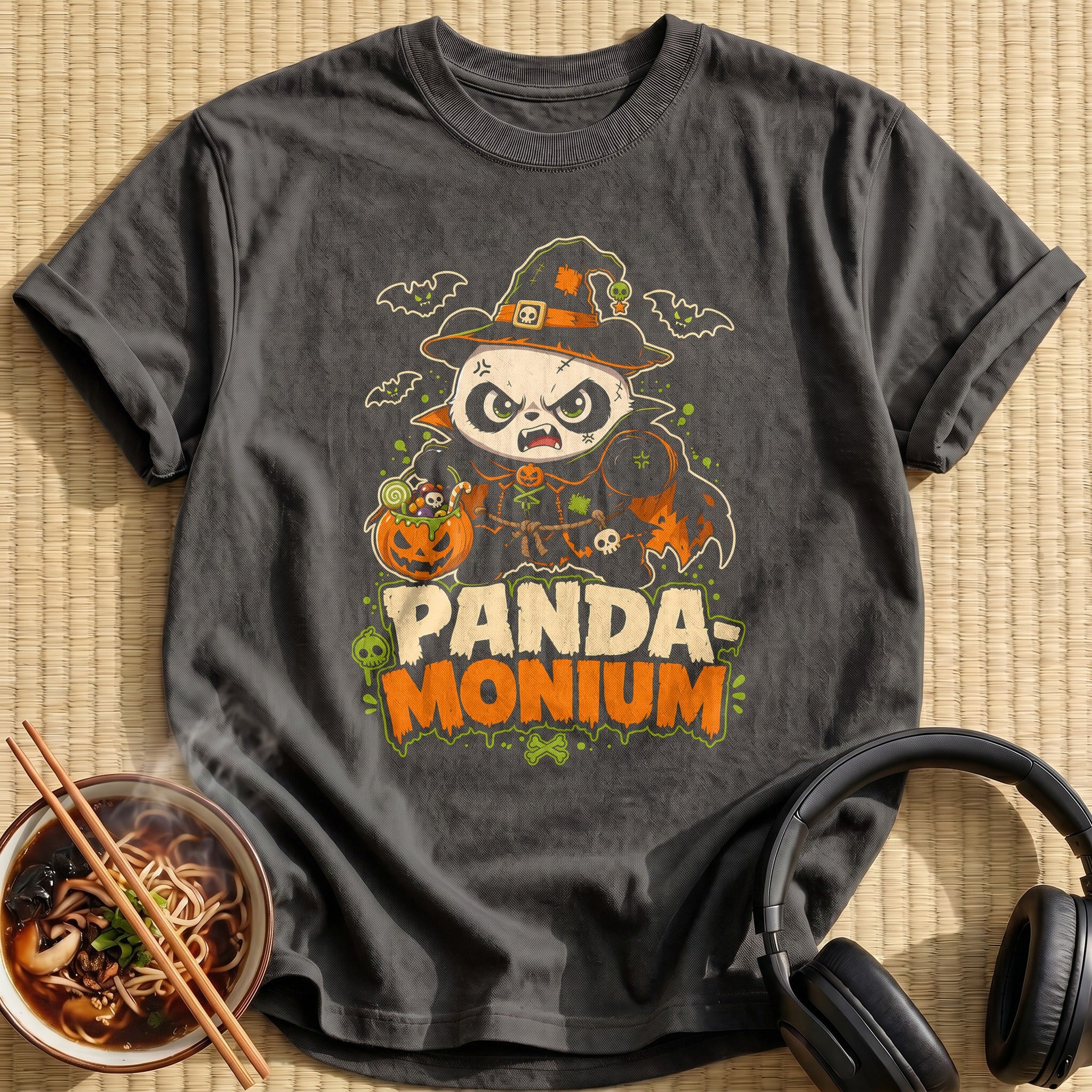Panda Monium Anime - Charcoal