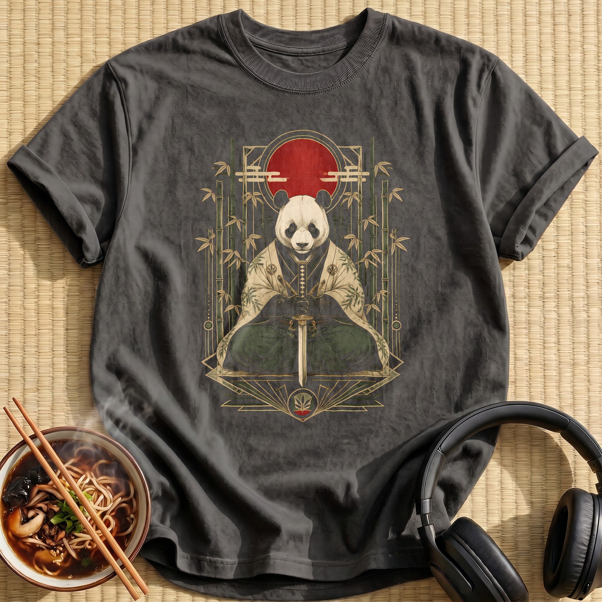 Panda Samurai 22 - Charcoal
