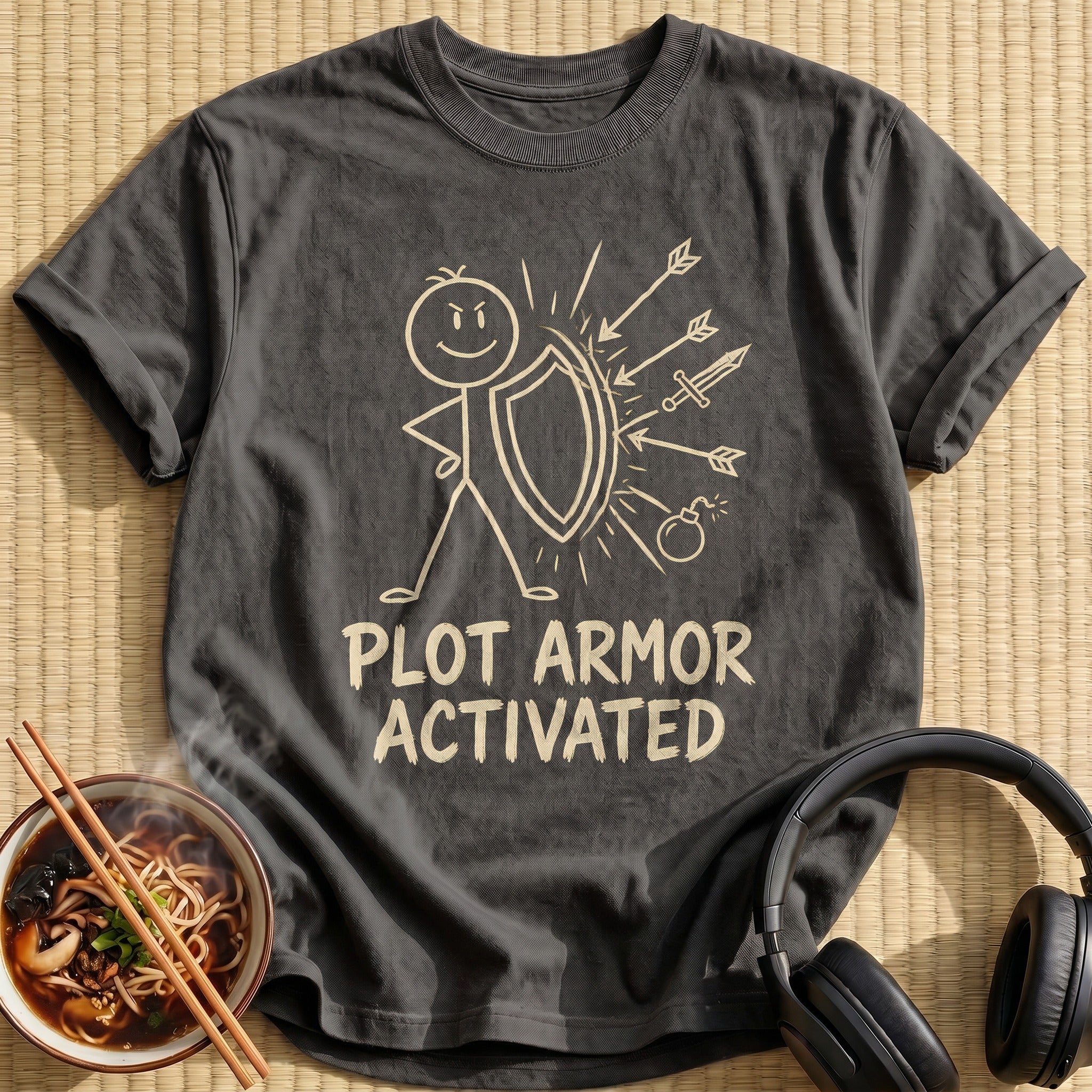 Plot Armor Activated 96 - Charcoal