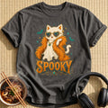 Spooky Glam Cat - Charcoal