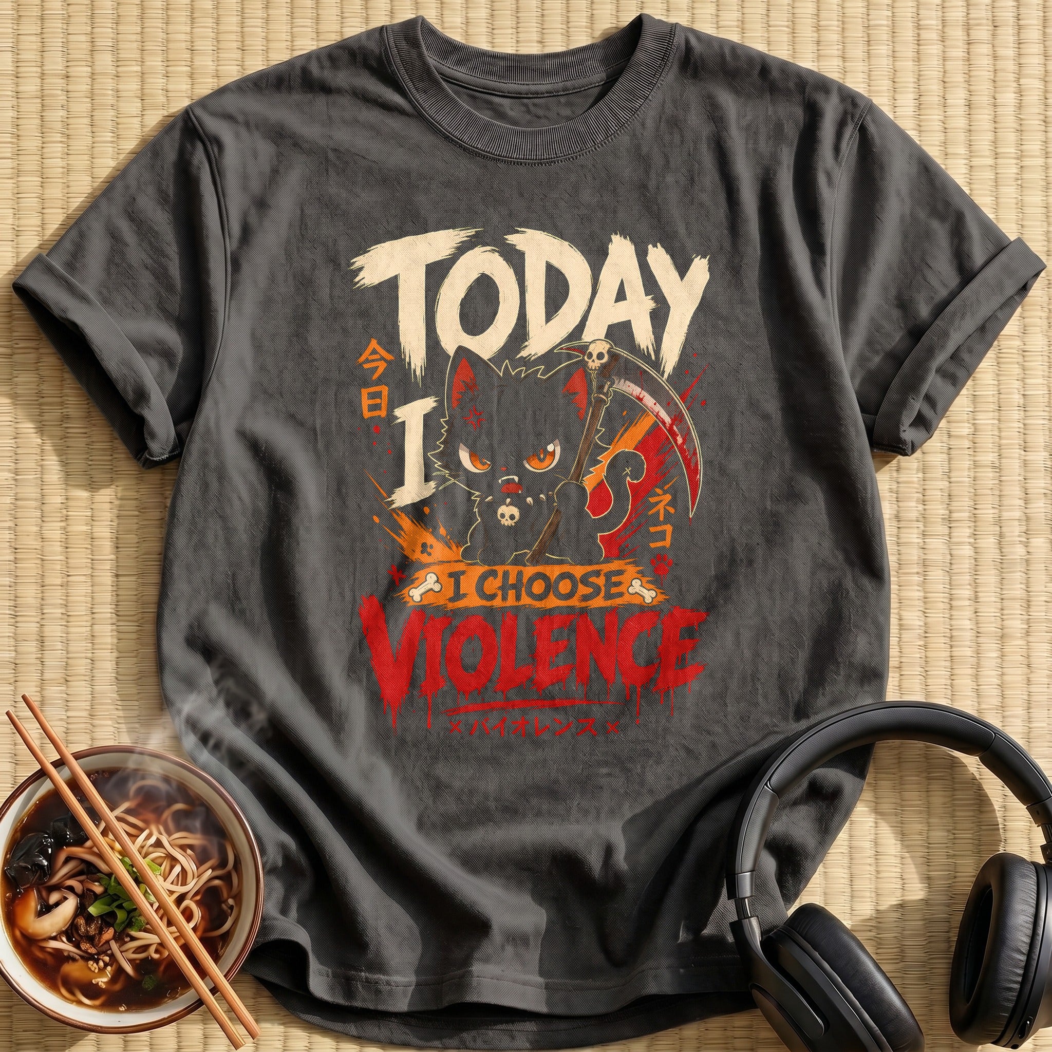 Today I Choose Violence - Charcoal