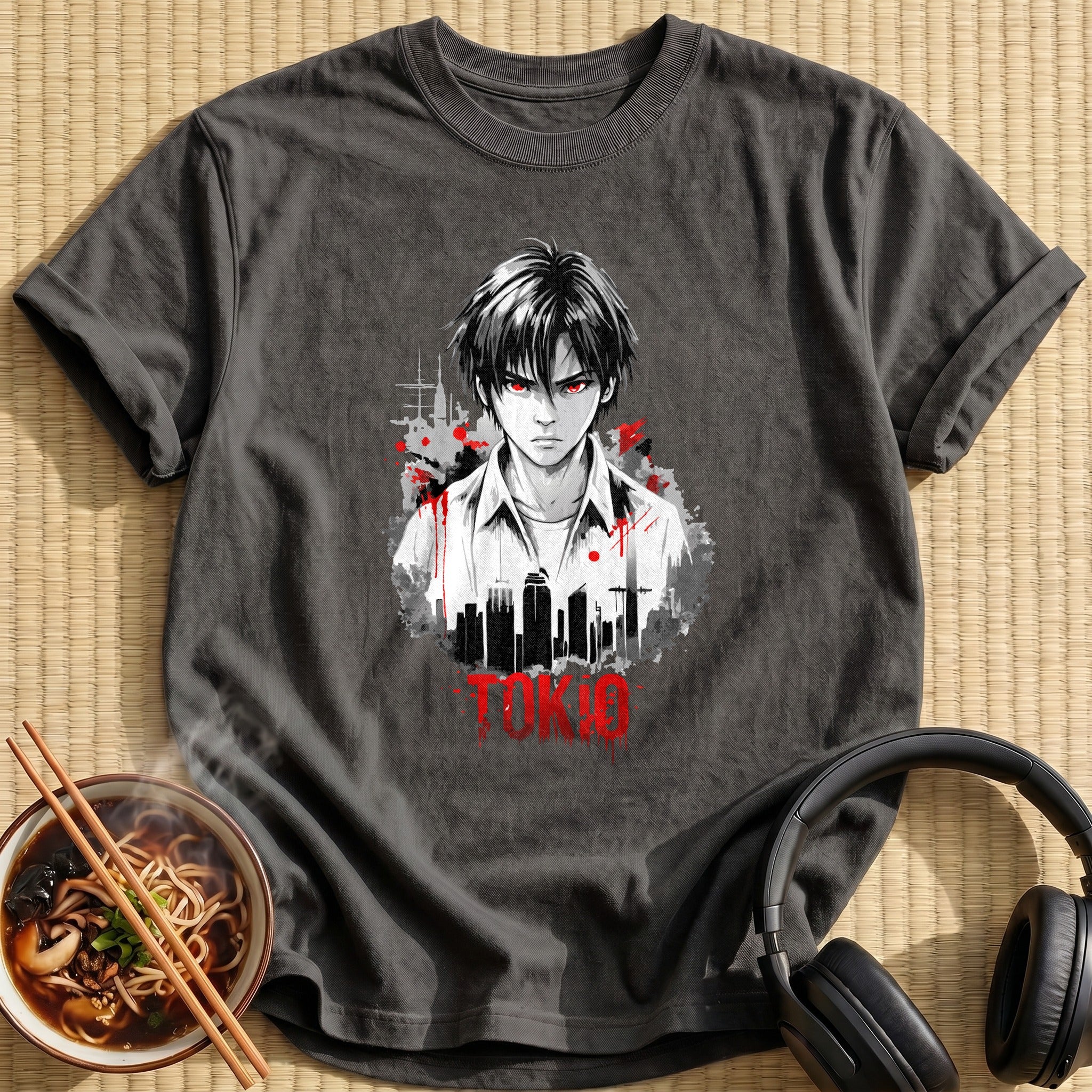 Tokio Red Eyed City Youth - Charcoal