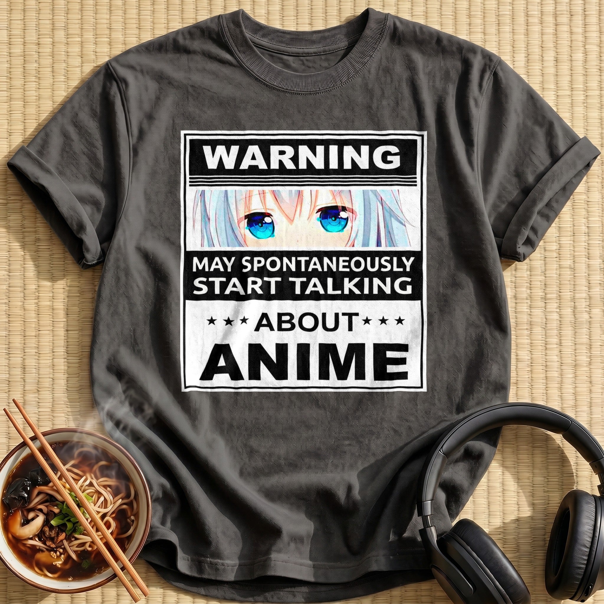 Warning May Start Talking Anime - Charcoal