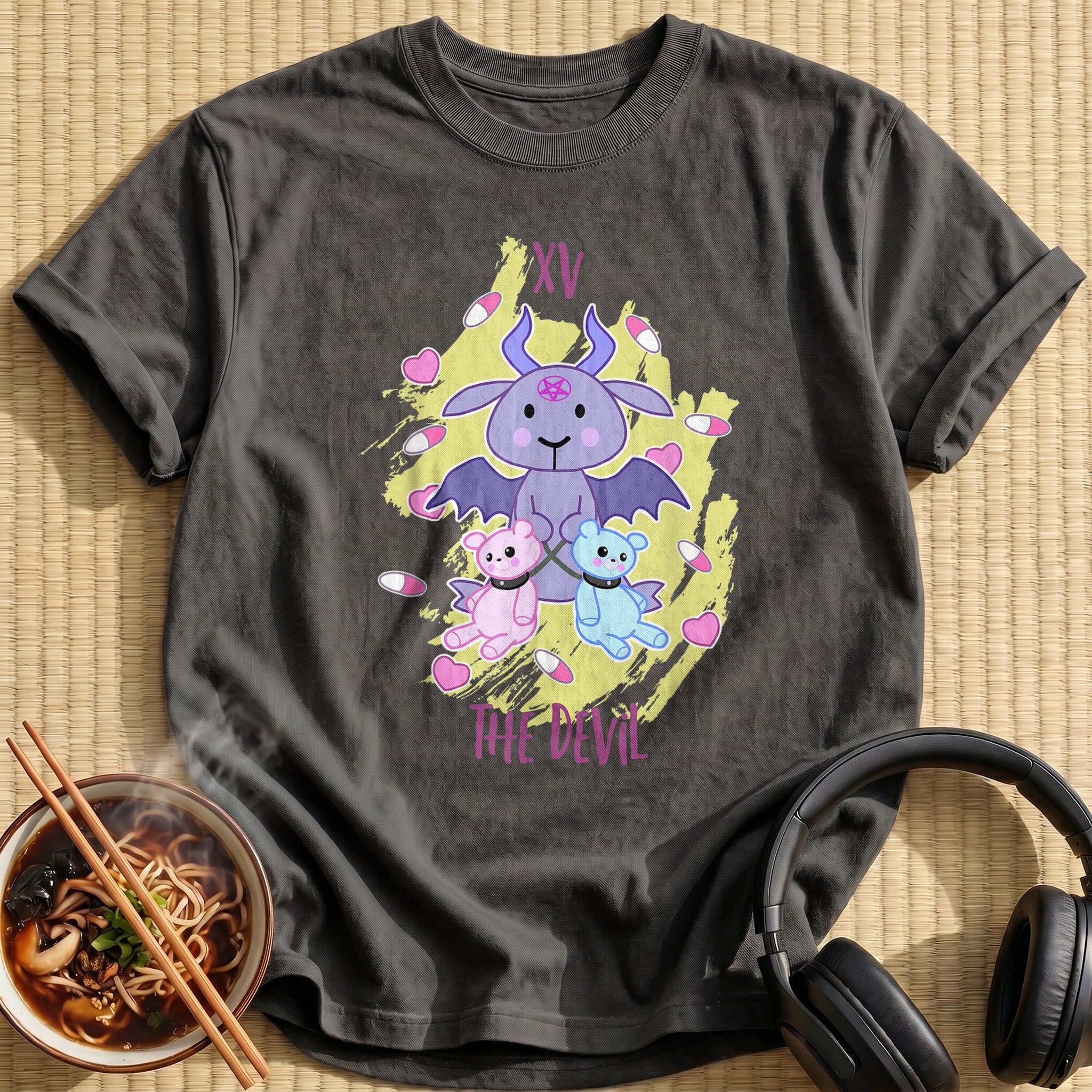 Yami Kawaii Devil Bat Tarot - Charcoal