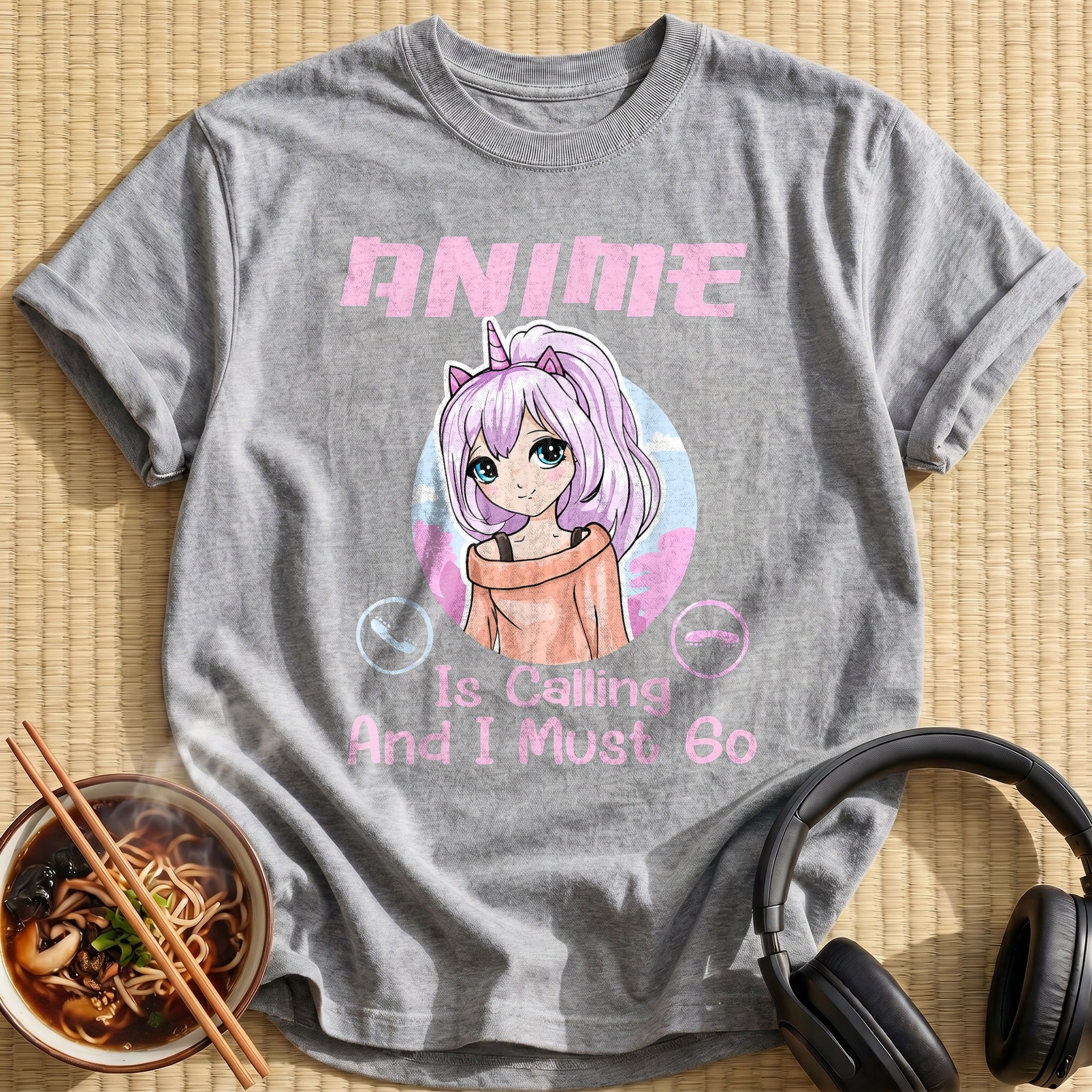 Anime Is Calling Unicorn Girl - Sport Grey