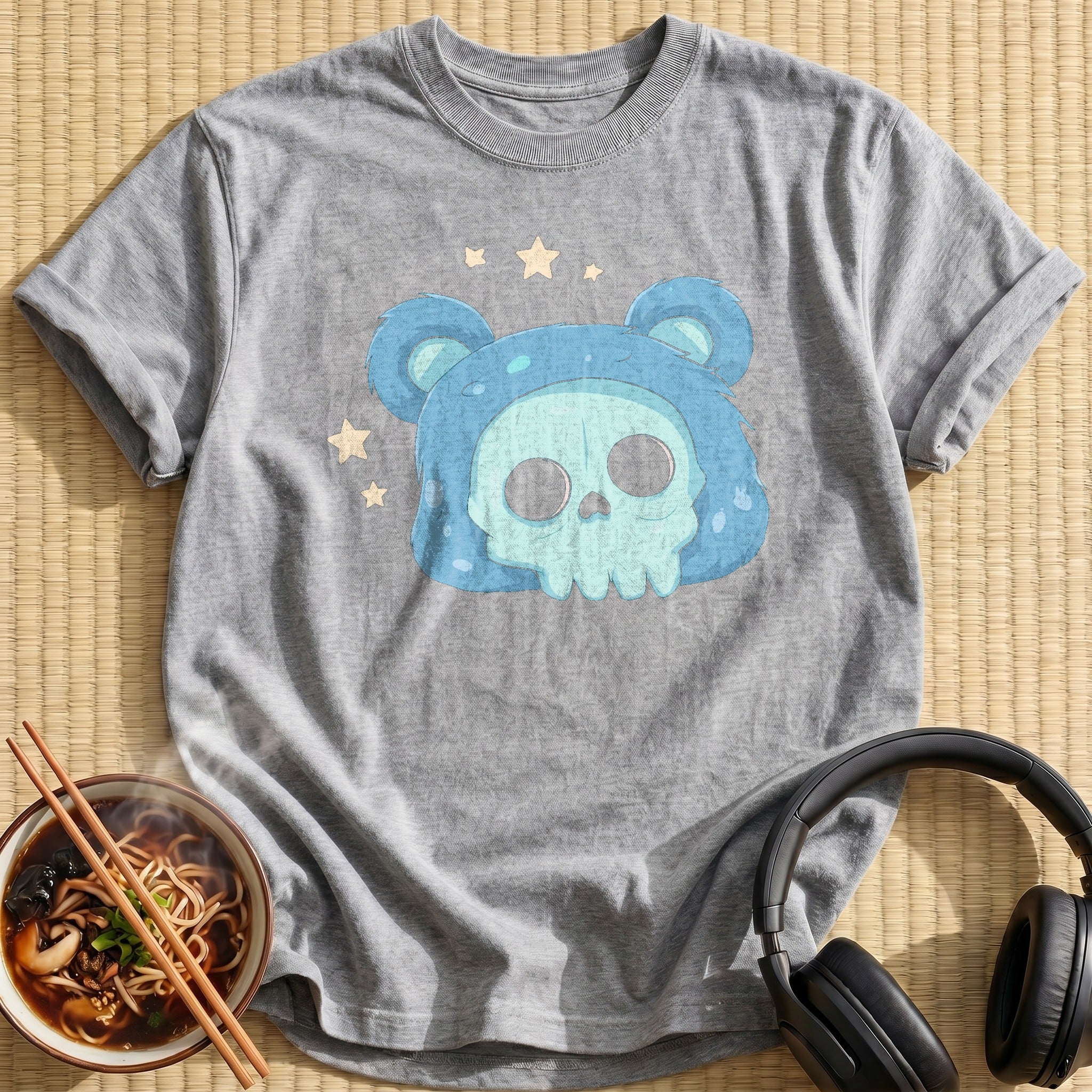 Blue Bear Hood Skull
