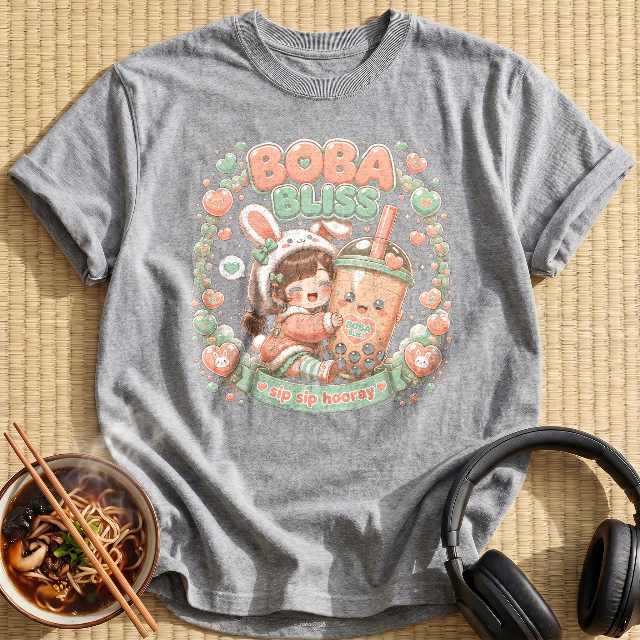 Boba Bliss (peach & mint)