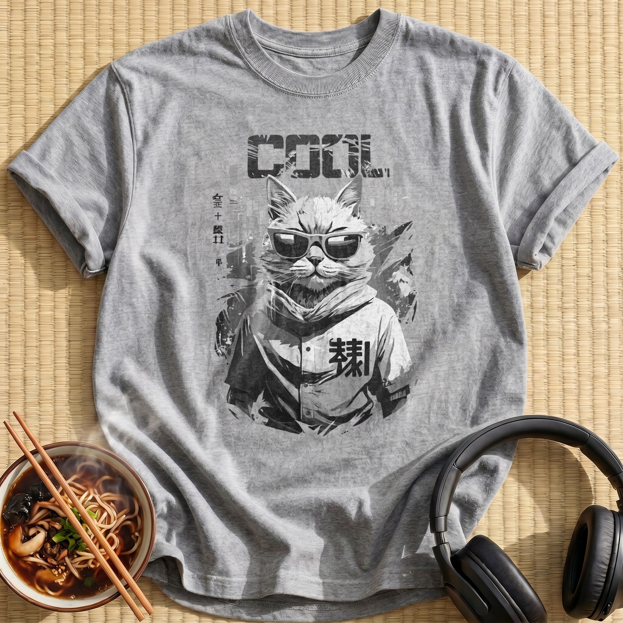 Cool Cat Sunglasses Baseball Jersey - Sport Grey