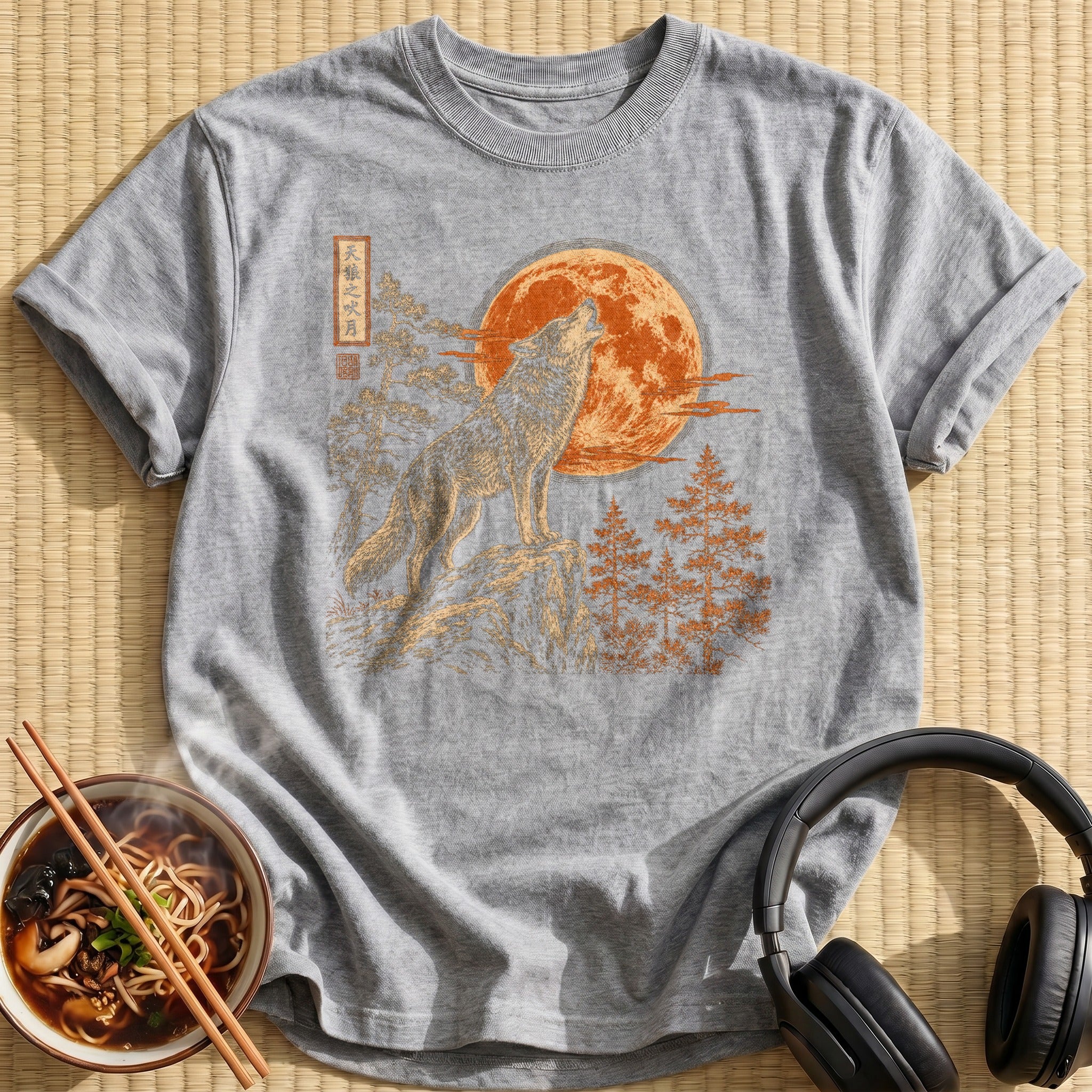 Howling Wolf Orange Harvest Moon