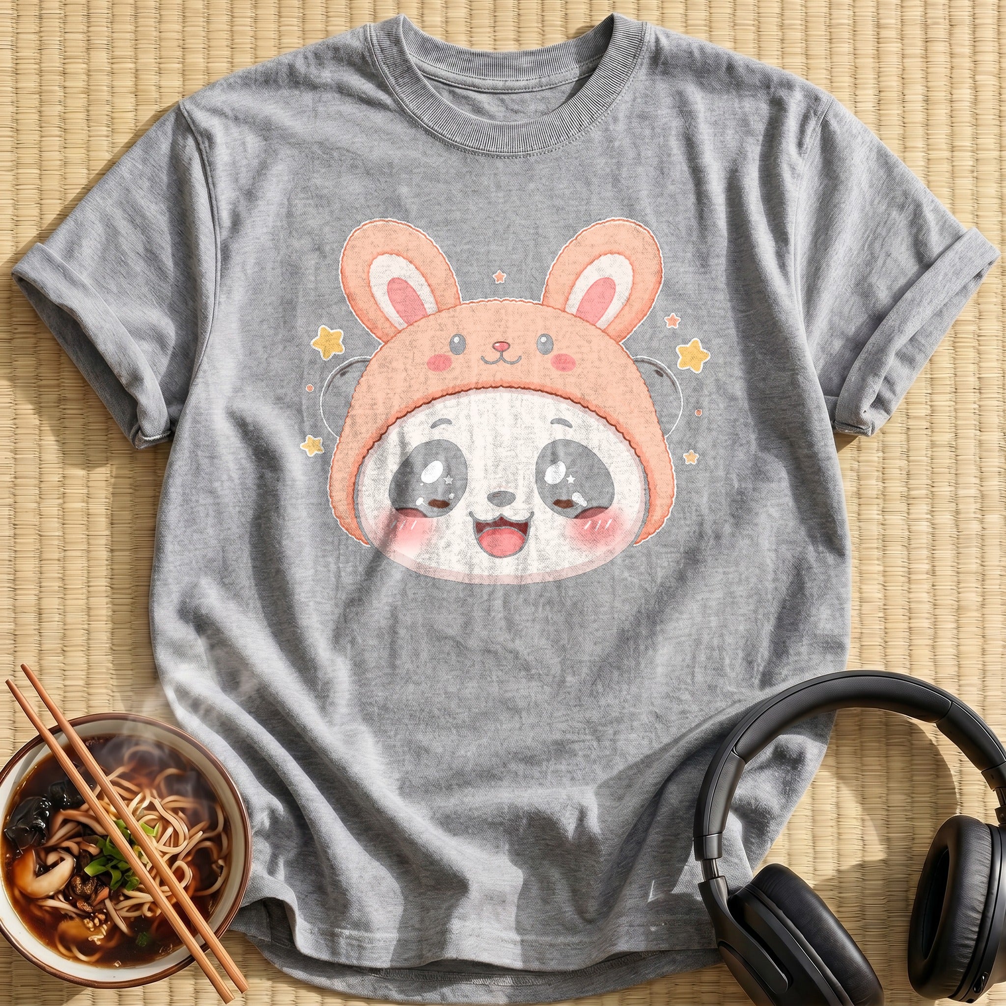 Kawaii Panda (Peach Hat)