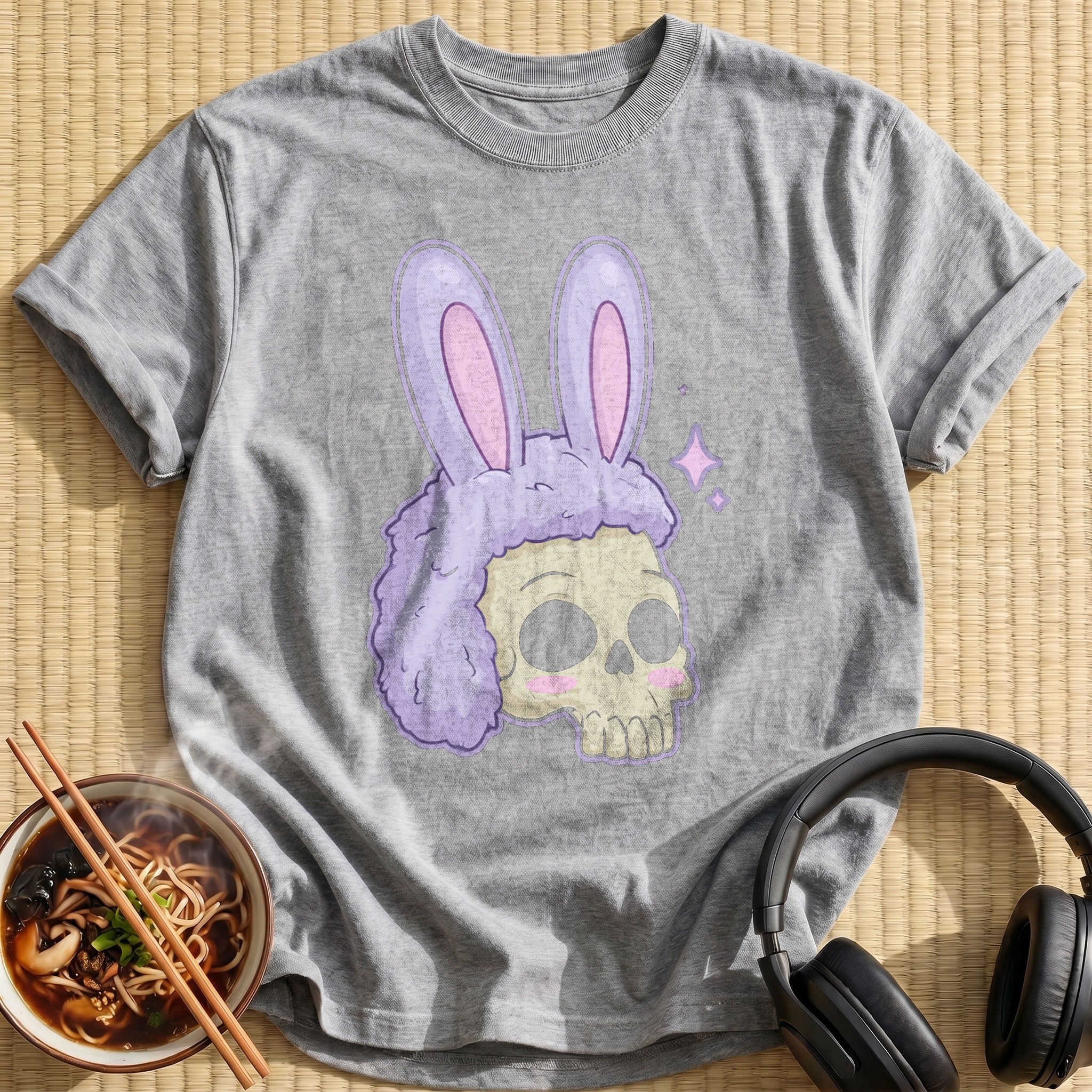 Lilac Bunny Ears Skull