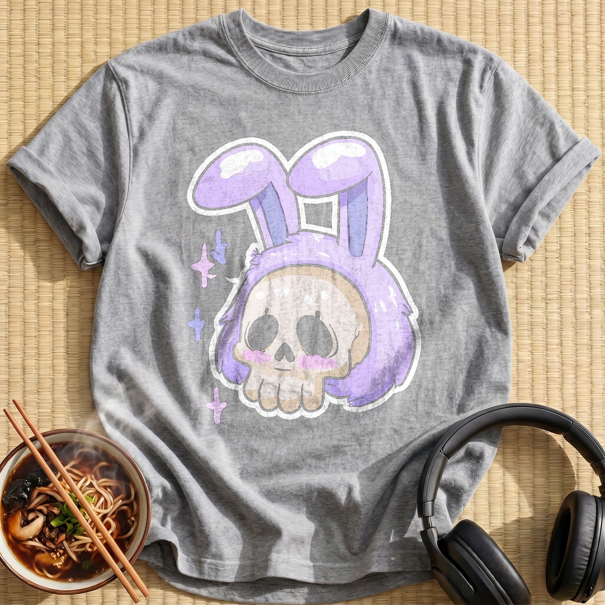 Lilac Bunny Ears Skull