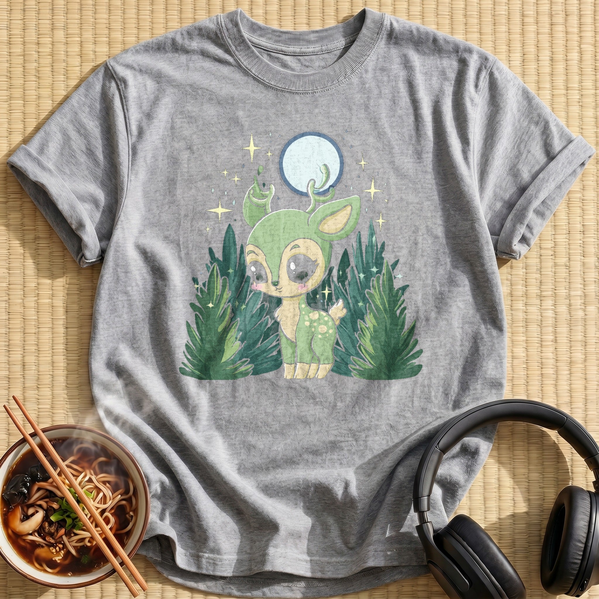 Moonlit Forest Deer