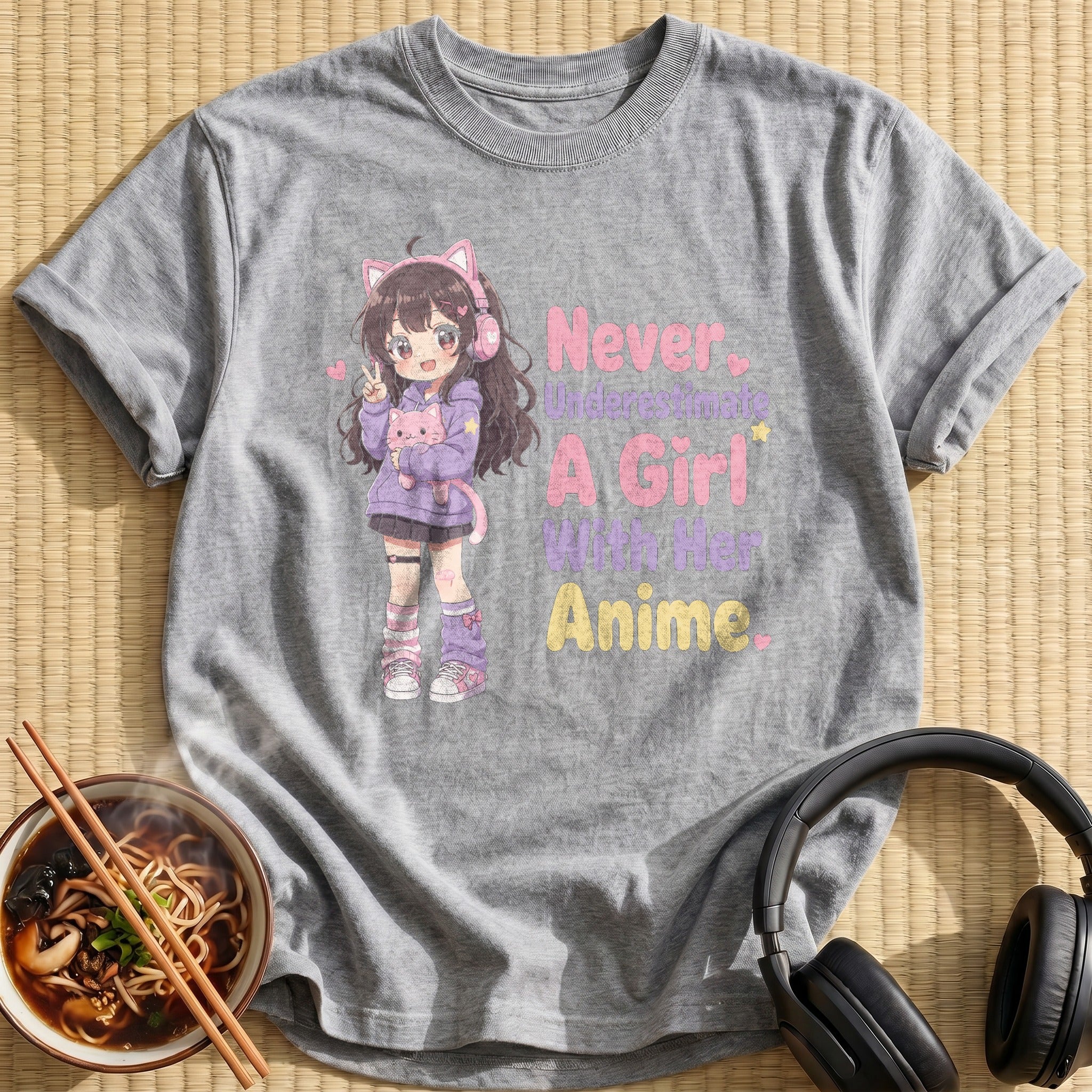 Never Underestimate A Girl With Her Anime (side-bar)
