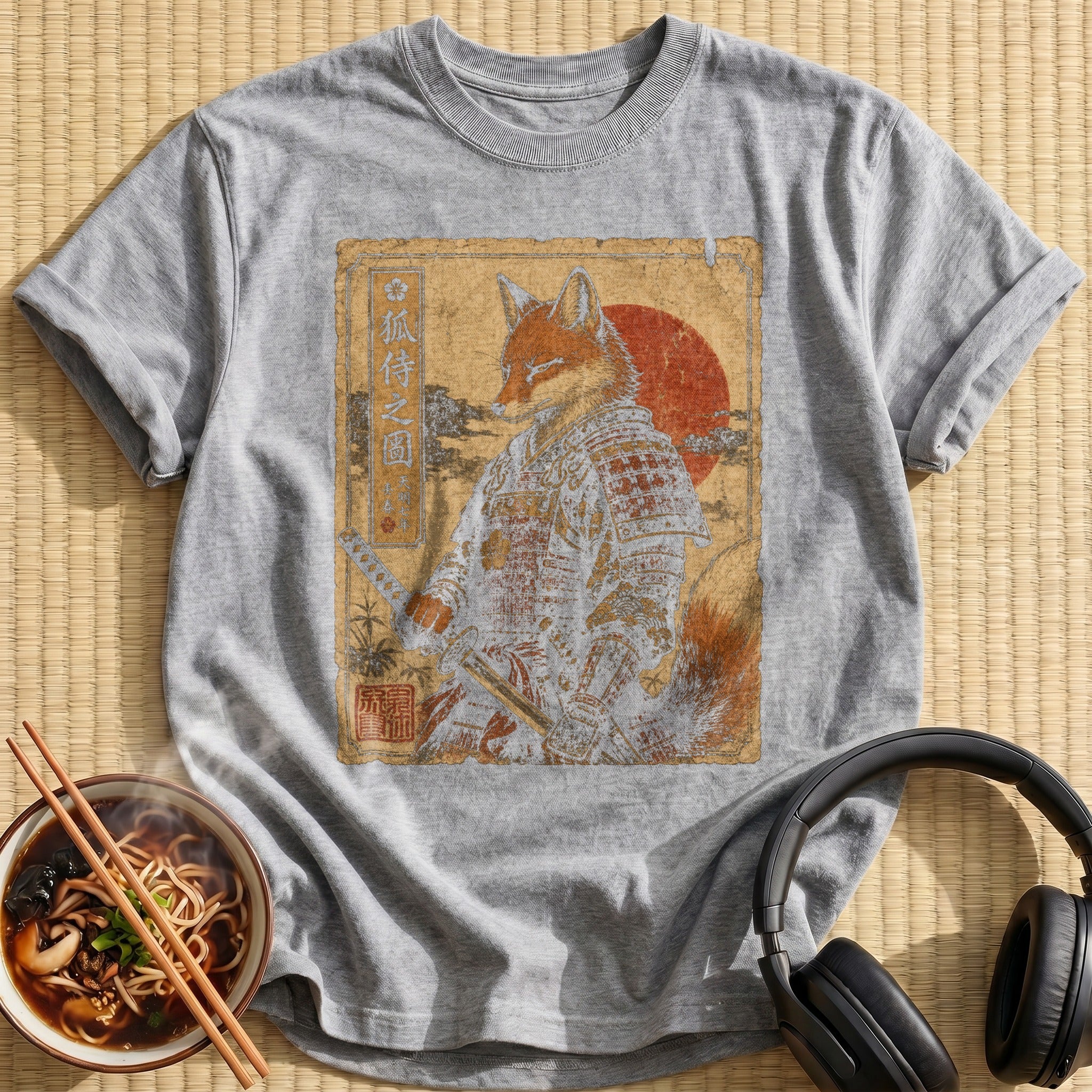 Red Fox Warrior Vintage Poster