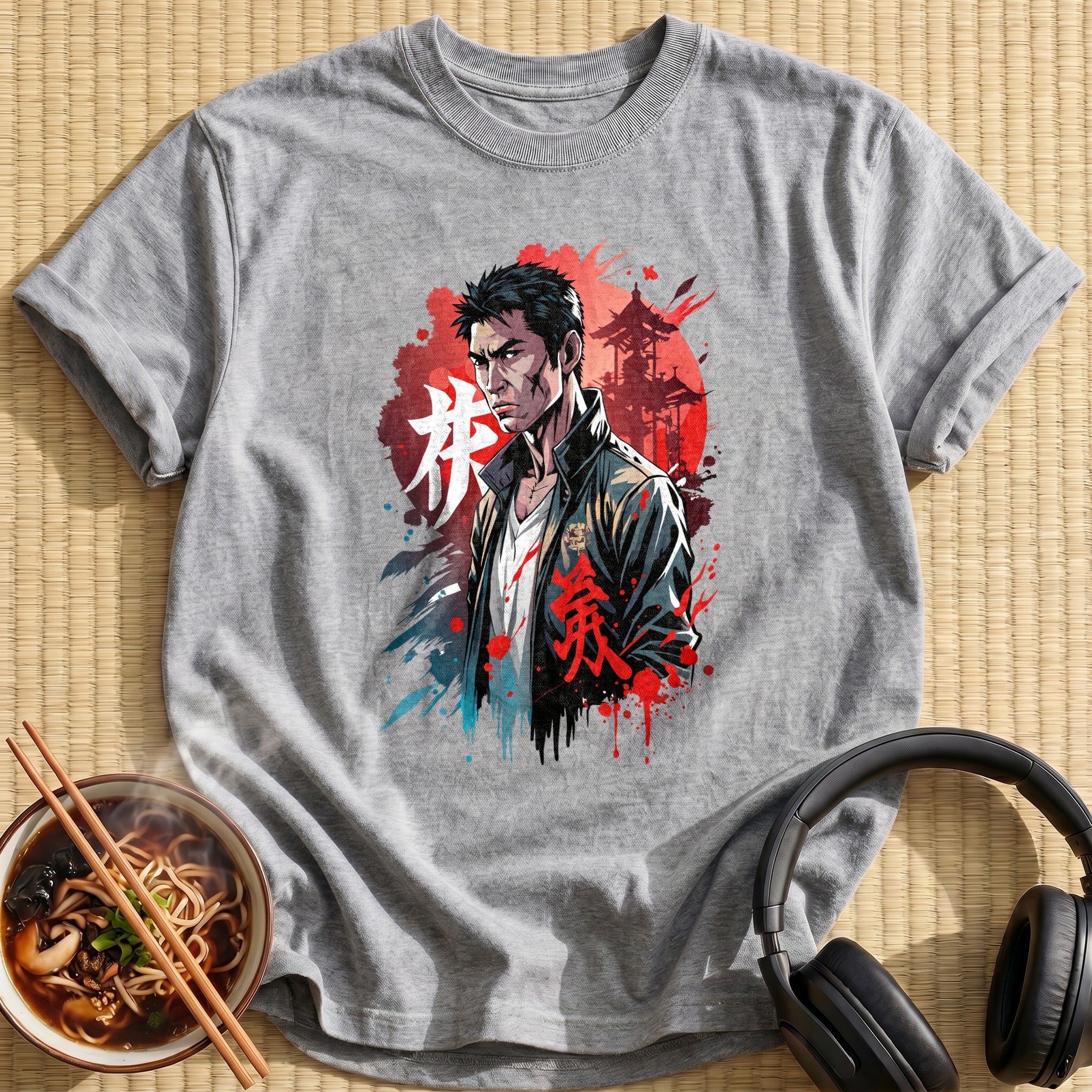 Red Sun Tough Anime Fighter - Sport Grey
