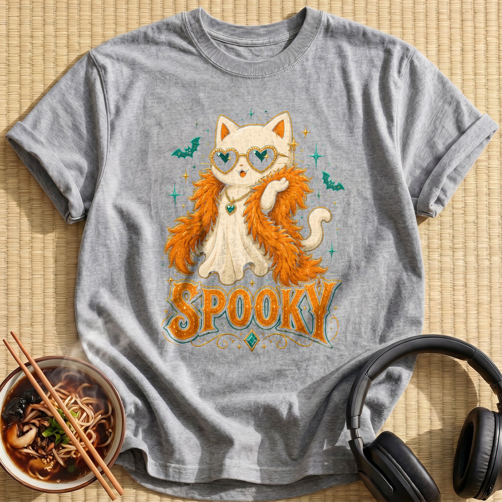 Spooky Glam Cat - Sport Grey