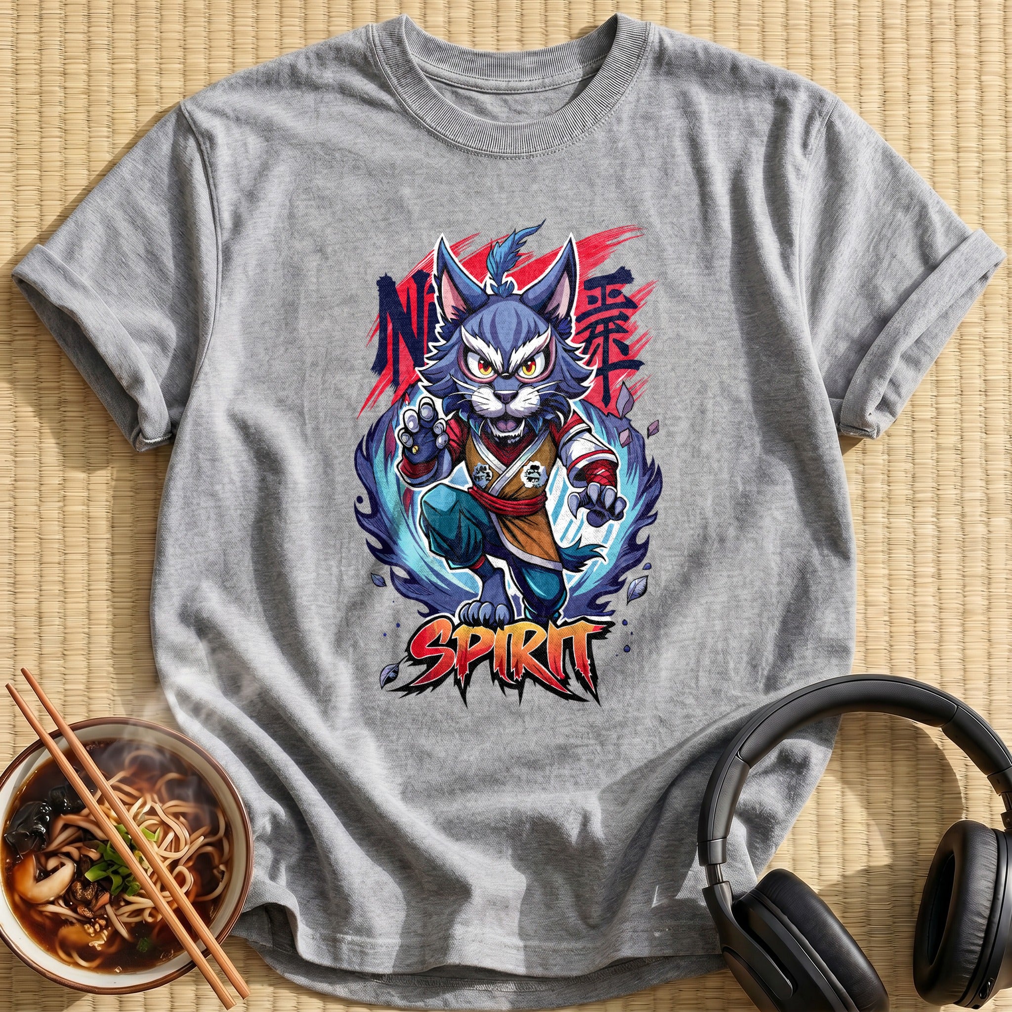 Warrior Cat Spirit Kung Fu - Sport Grey