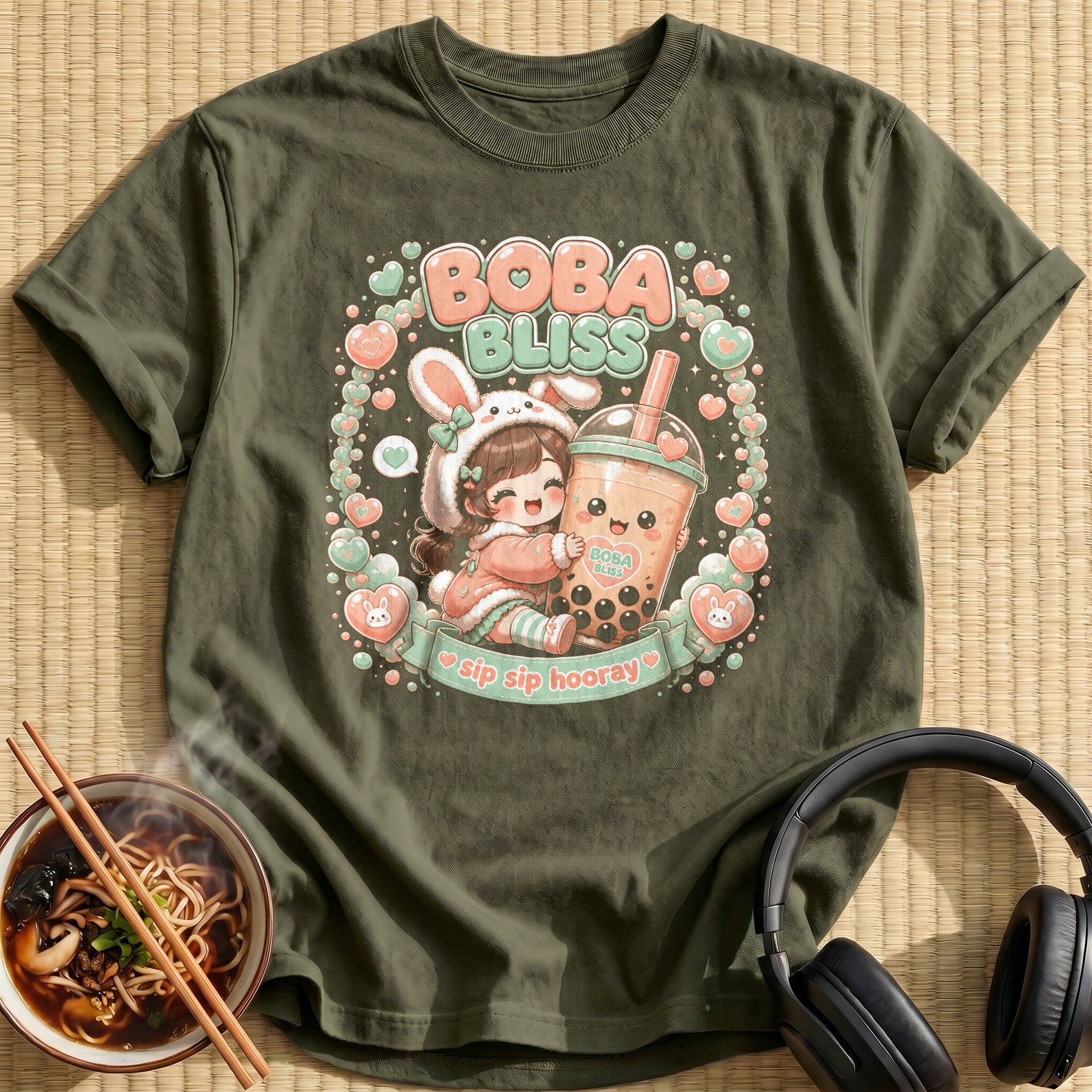 Boba Bliss (peach & mint)