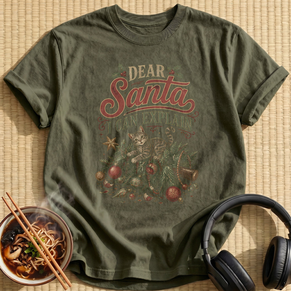 Dear Santa I Can Explain 87 - Military Green