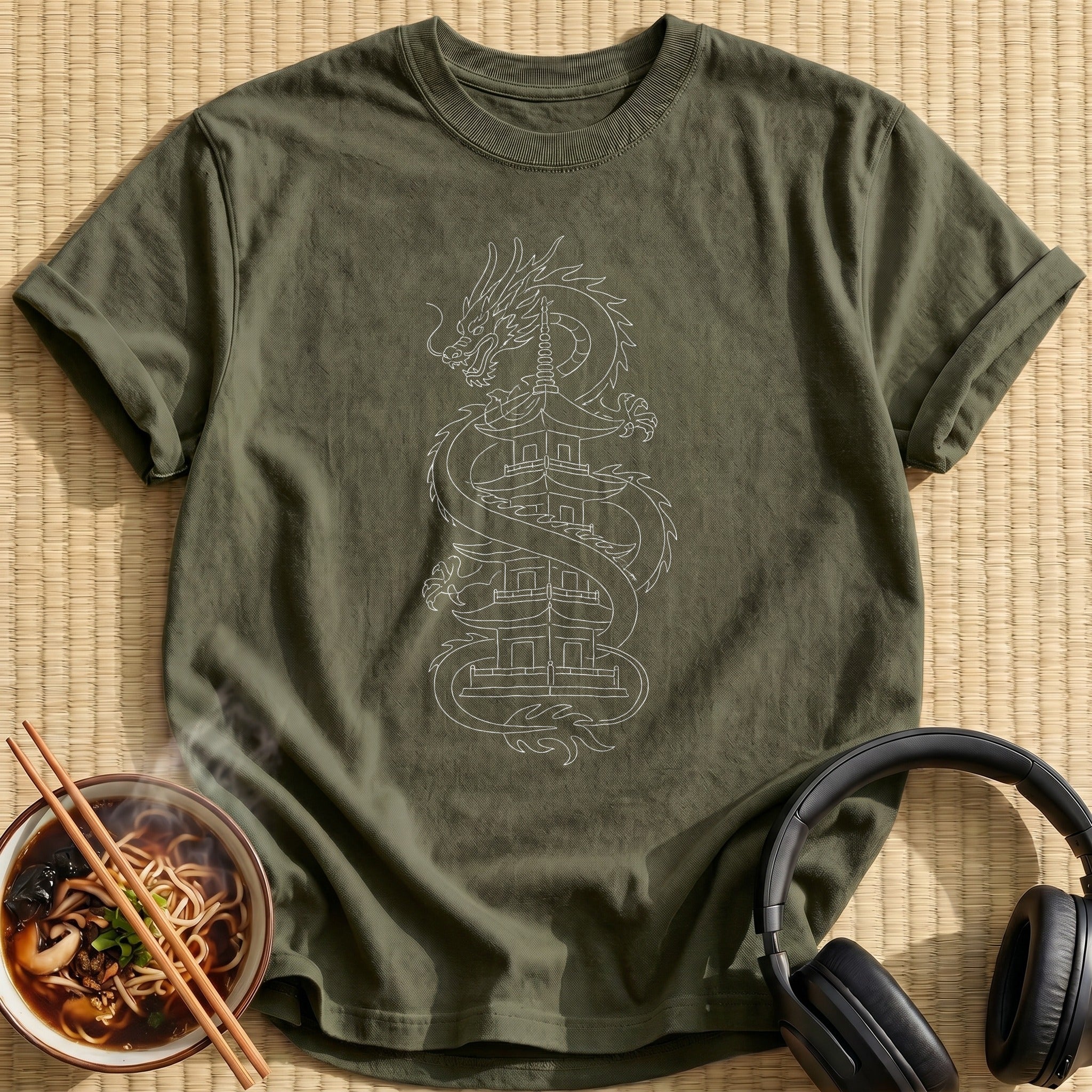 Dragon Pagoda - Military Green