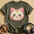 Embroidered Cat 19 - Military Green