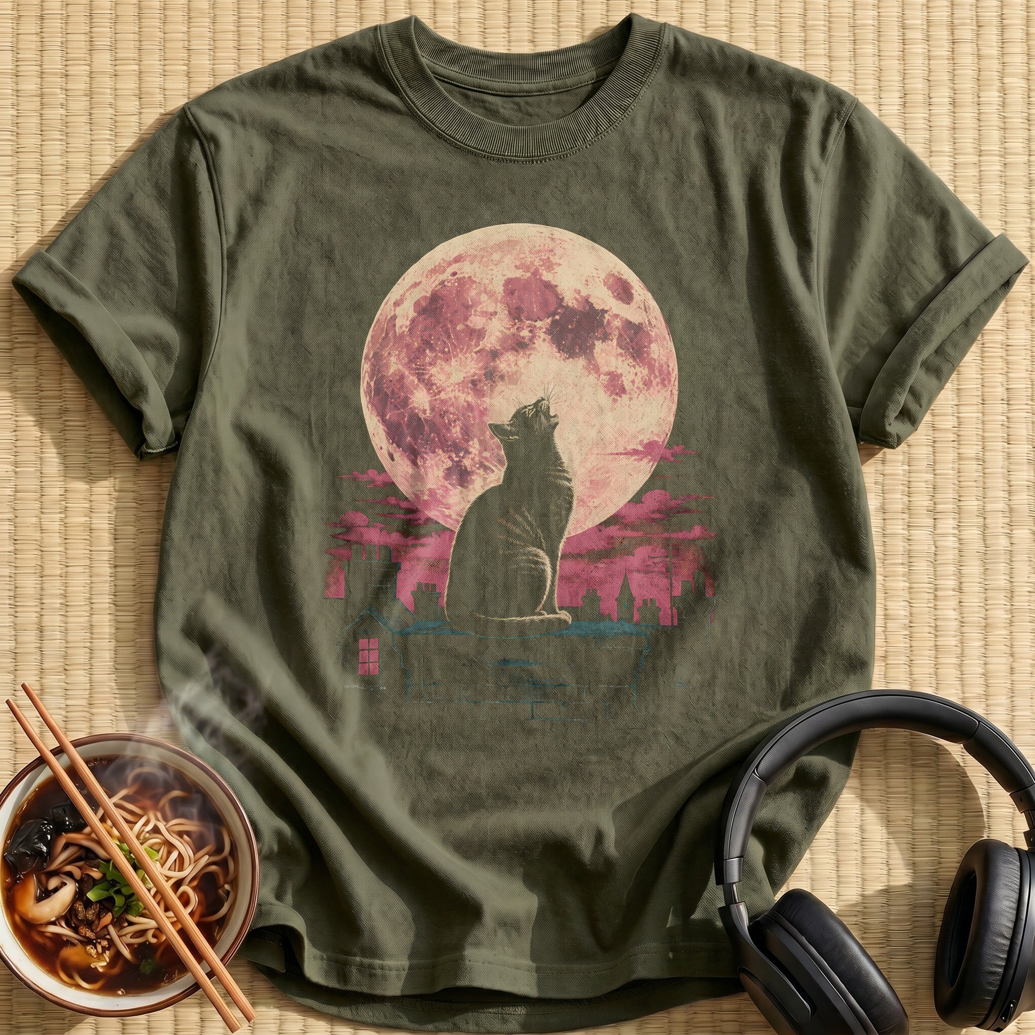 Etsy Cat Moon 46 - Military Green