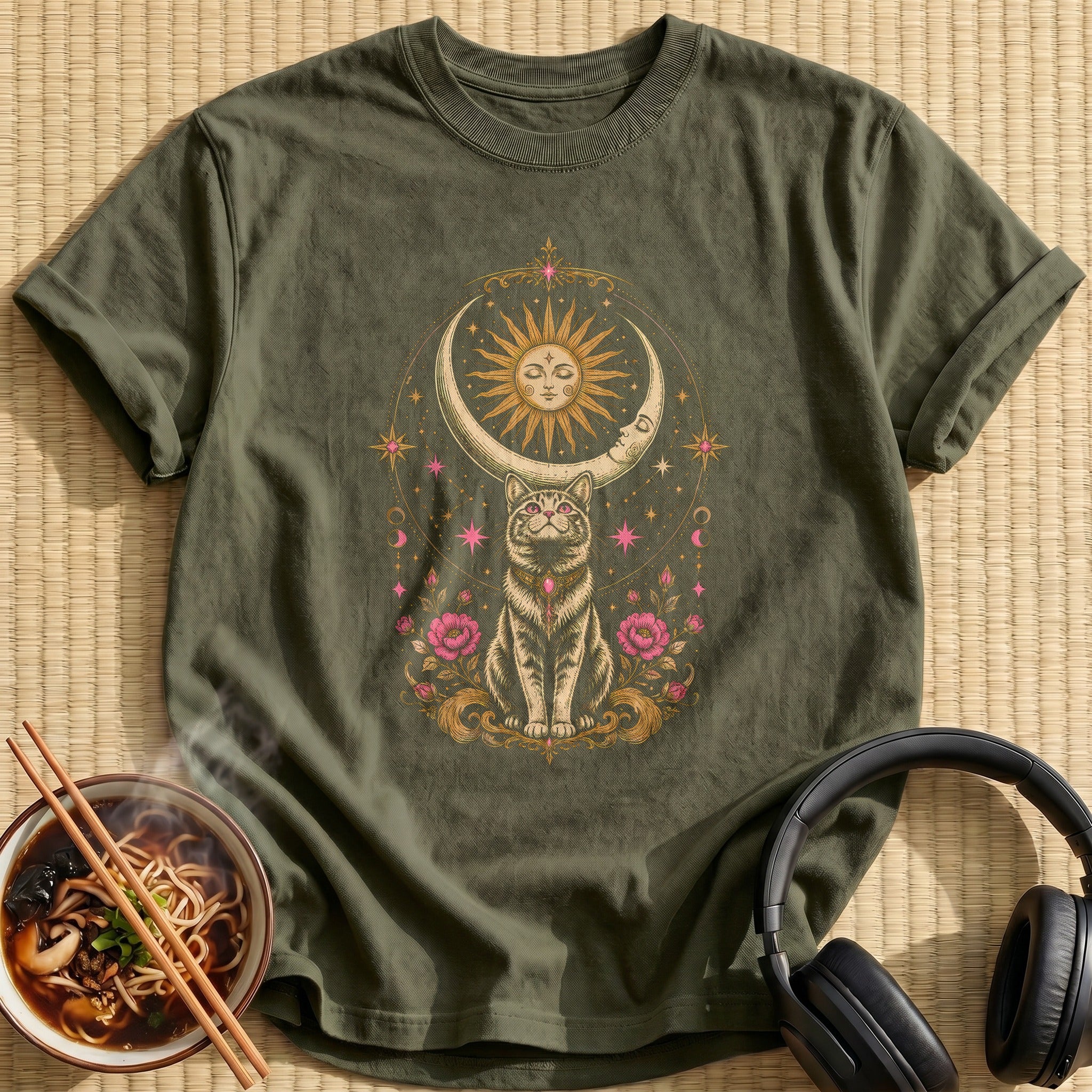 Etsy Celestial Cat 82 - Military Green