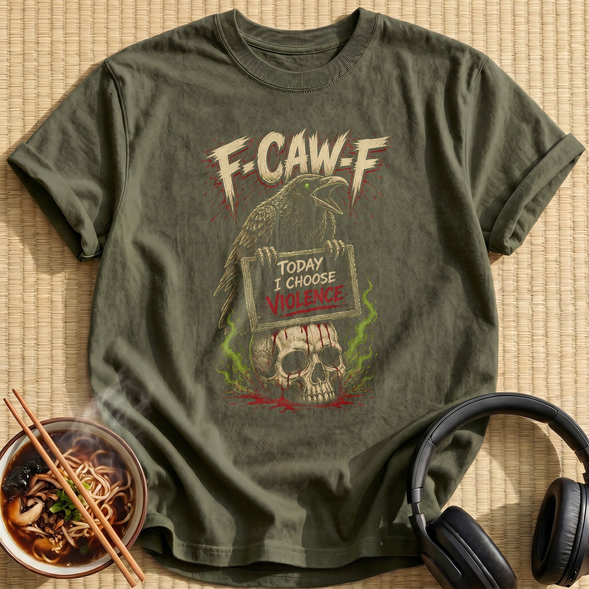 F Caw F Raven - Military Green