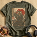 Fierce Tiger Samurai Raising Katana