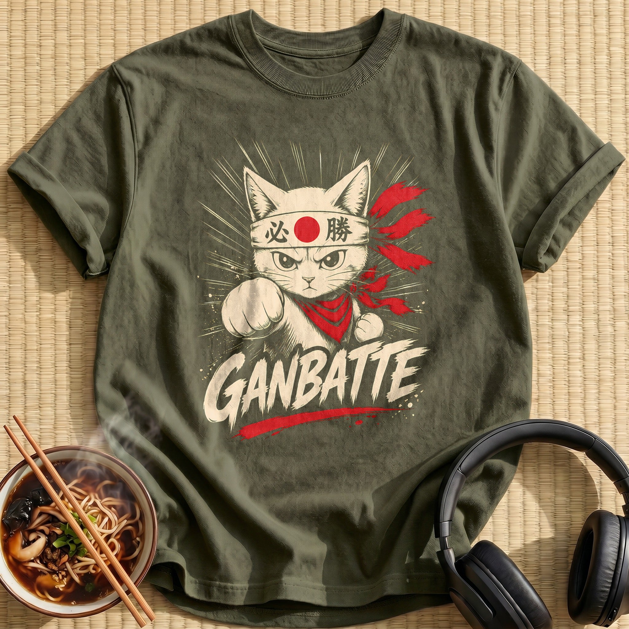 Ganbatte 14 - Military Green