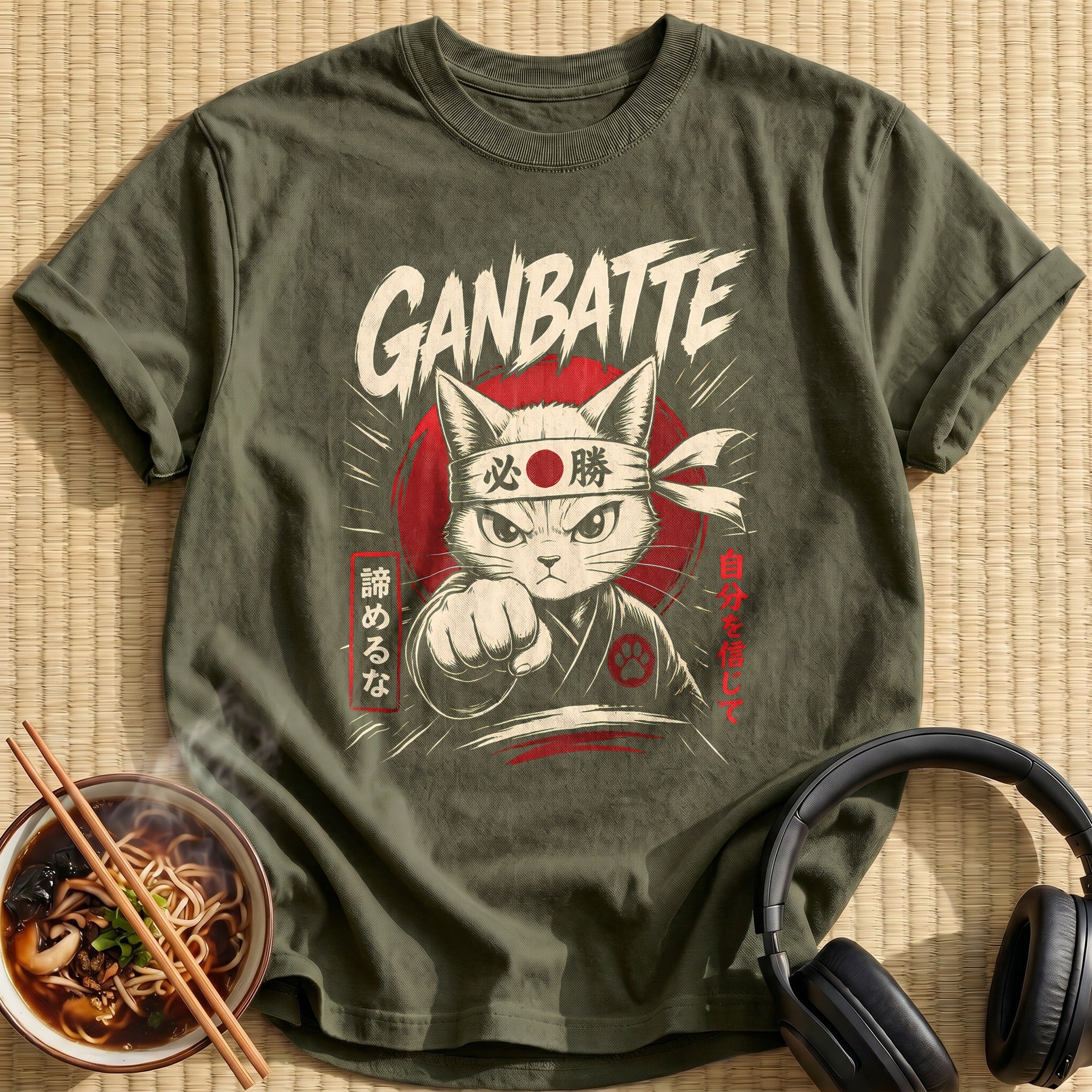 Ganbatte Anime 44 - Military Green