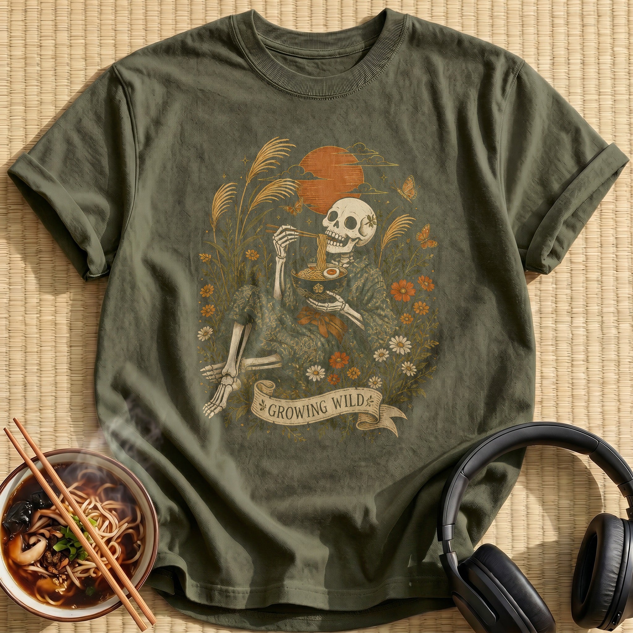 Growing Wild Skeleton - Military Green
