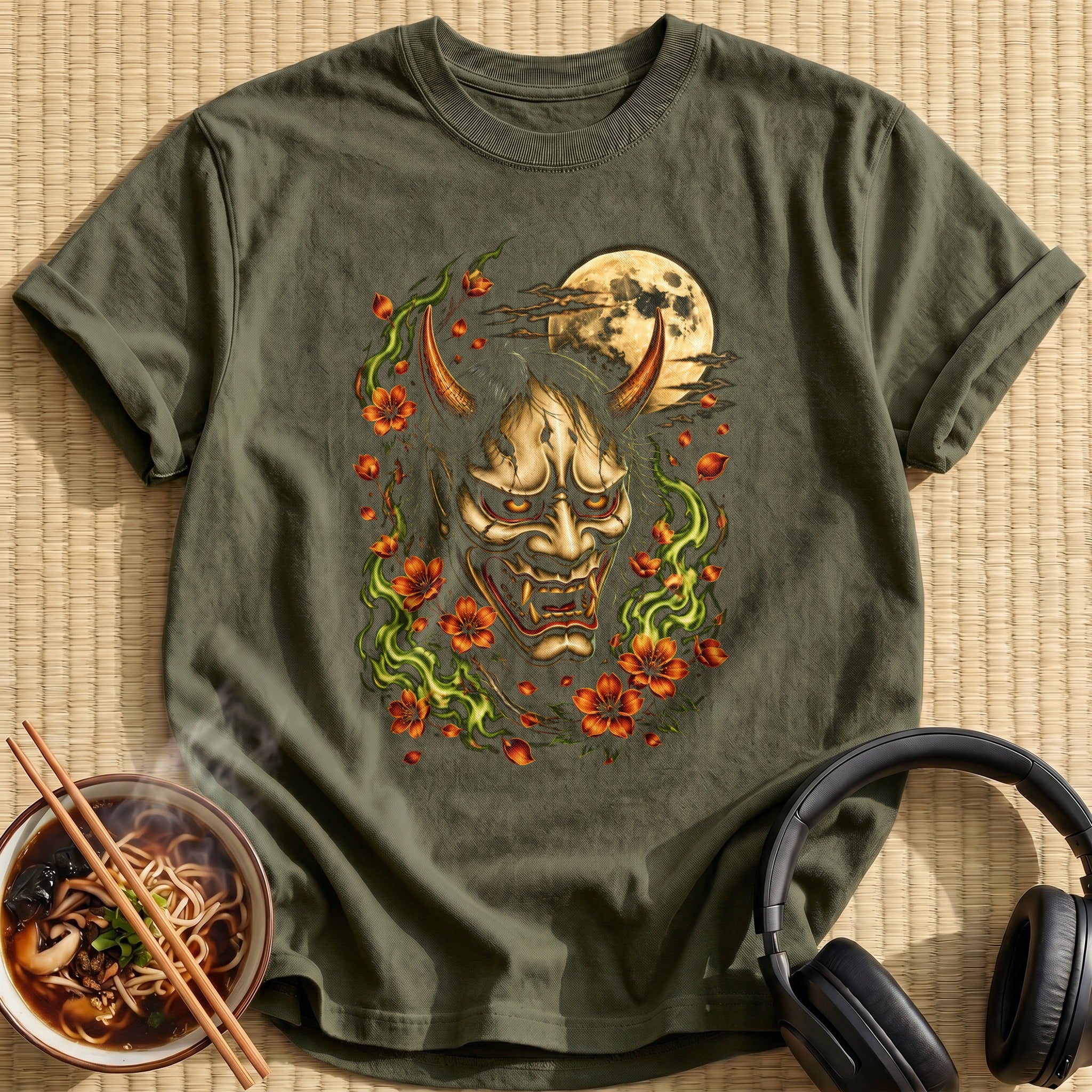 Hannya Mask 24 - Military Green