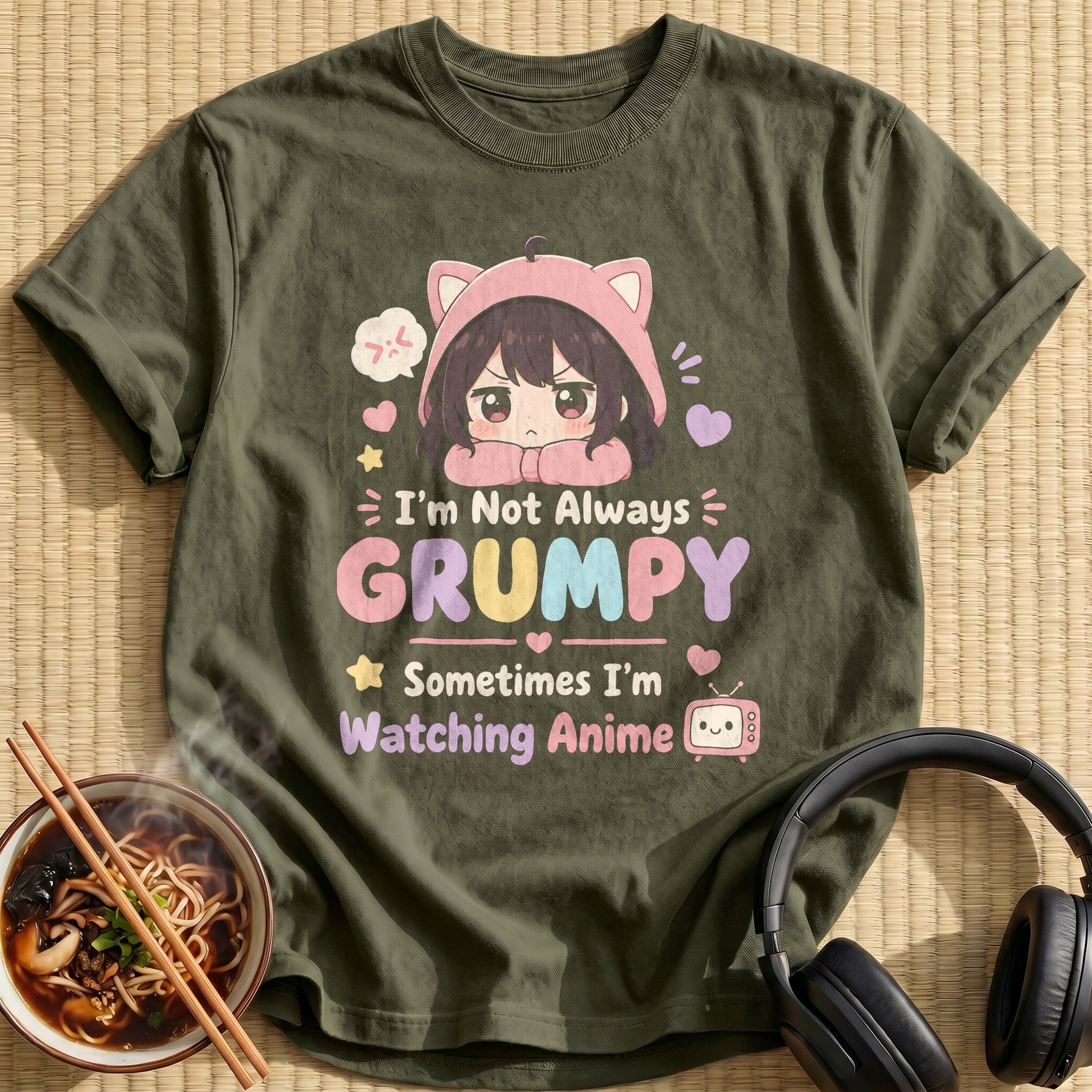 I'm Not Always Grumpy Sometimes I'm Watching Anime (slogan)