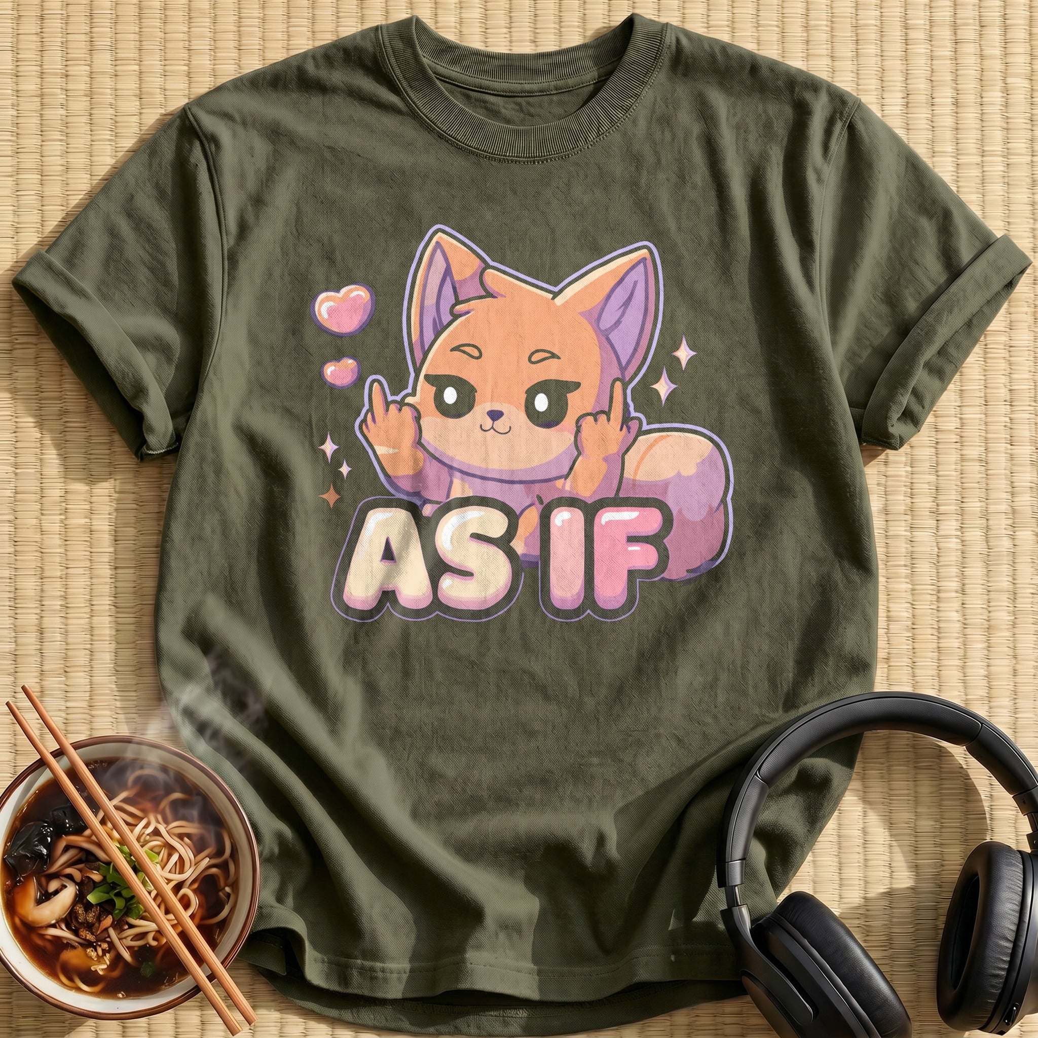 Kawaii Chibi Fox Saying As If