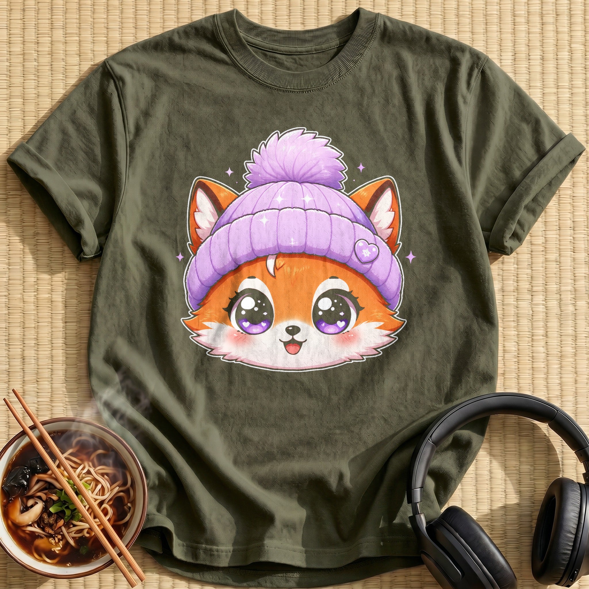 Kawaii Fox (Lilac Hat)