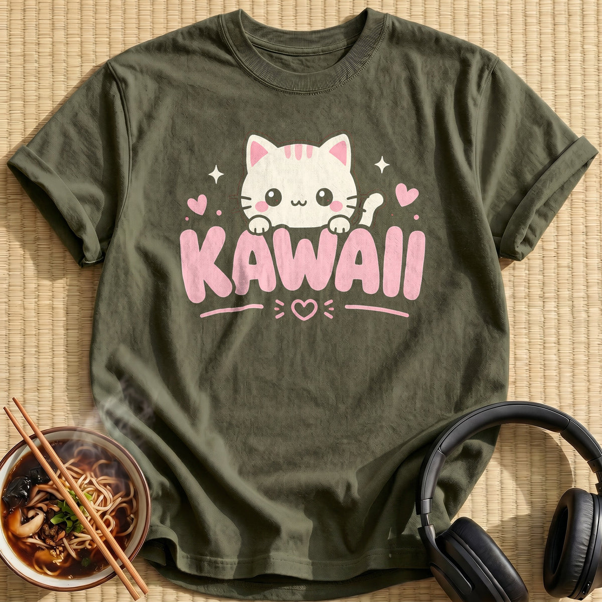 Kawaii Minimalist 13 - Military Green