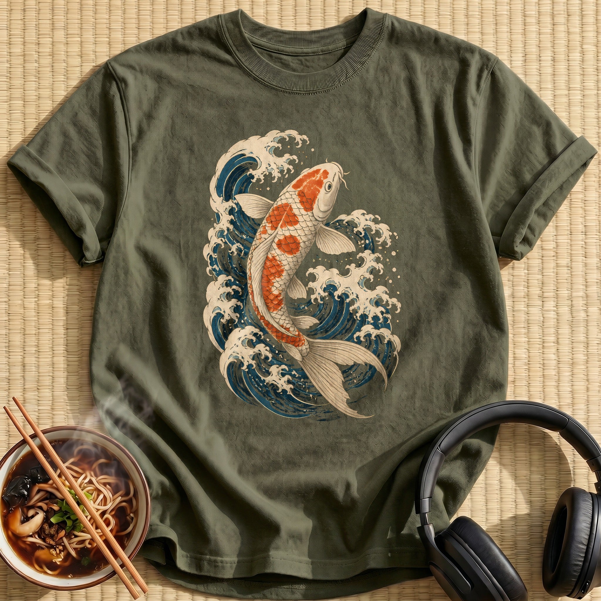 Koi Ukiyoe 98 - Military Green